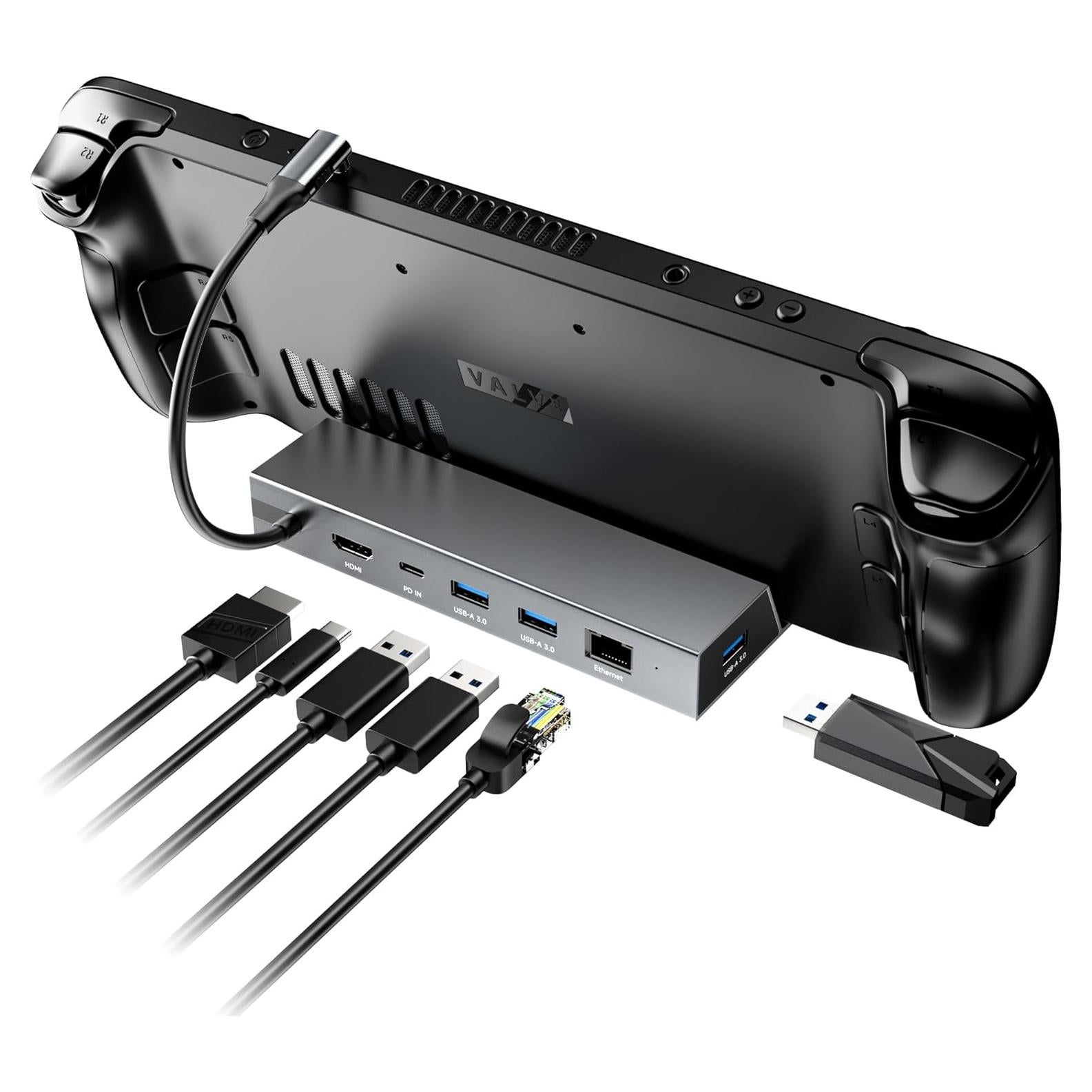 Dock 6-en-1 MAYFLASH para Steam Deck y ROG Ally 4K 60Hz
