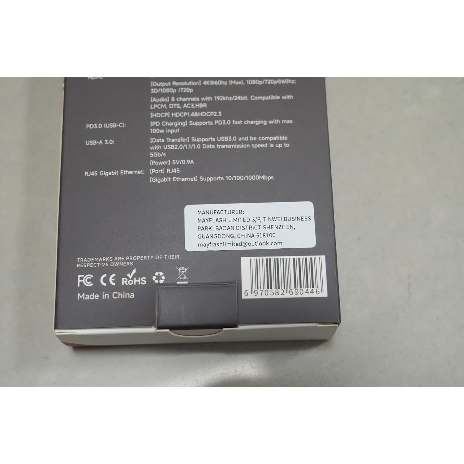 Dock 6-en-1 MAYFLASH para Steam Deck y ROG Ally 4K 60Hz