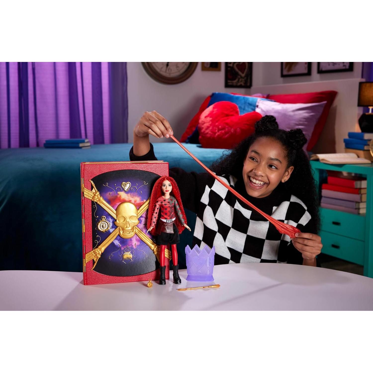 Muñeca Rojo Hija de la Reina de Corazones Mattel + Libro Hechicero