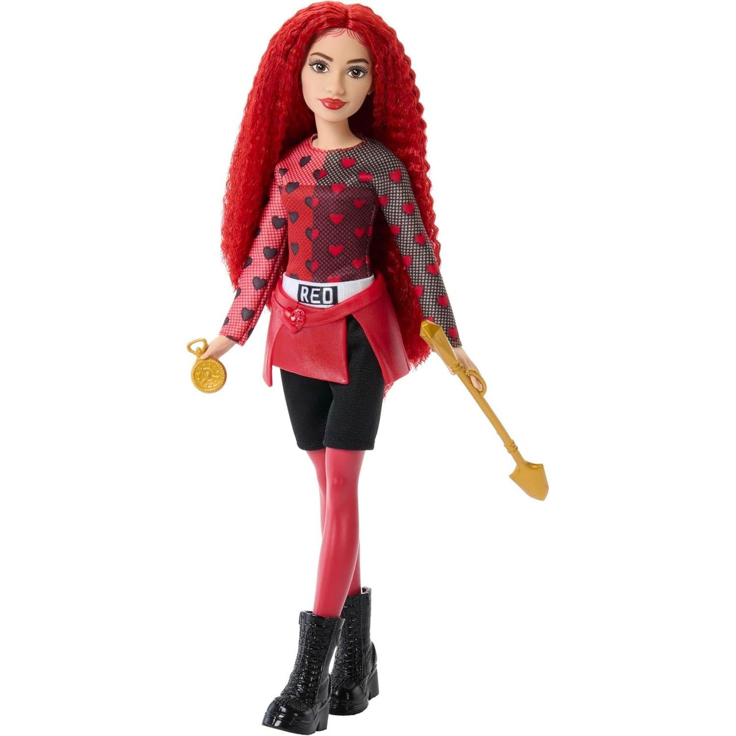 Muñeca Rojo Hija de la Reina de Corazones Mattel + Libro Hechicero