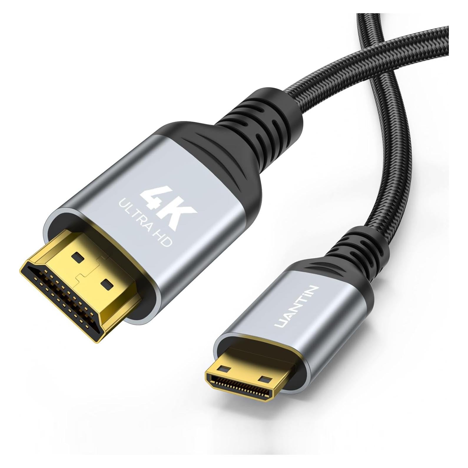 Cable Mini HDMI a HDMI UANTIN 0.91m 4K Ultra HD 60Hz