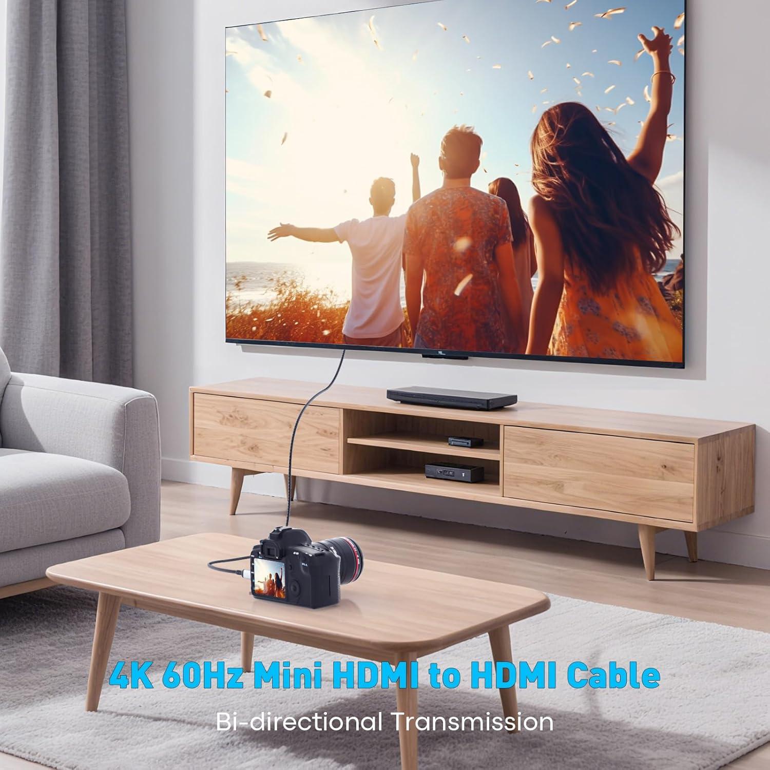 Cable Mini HDMI a HDMI UANTIN 0.91m 4K Ultra HD 60Hz