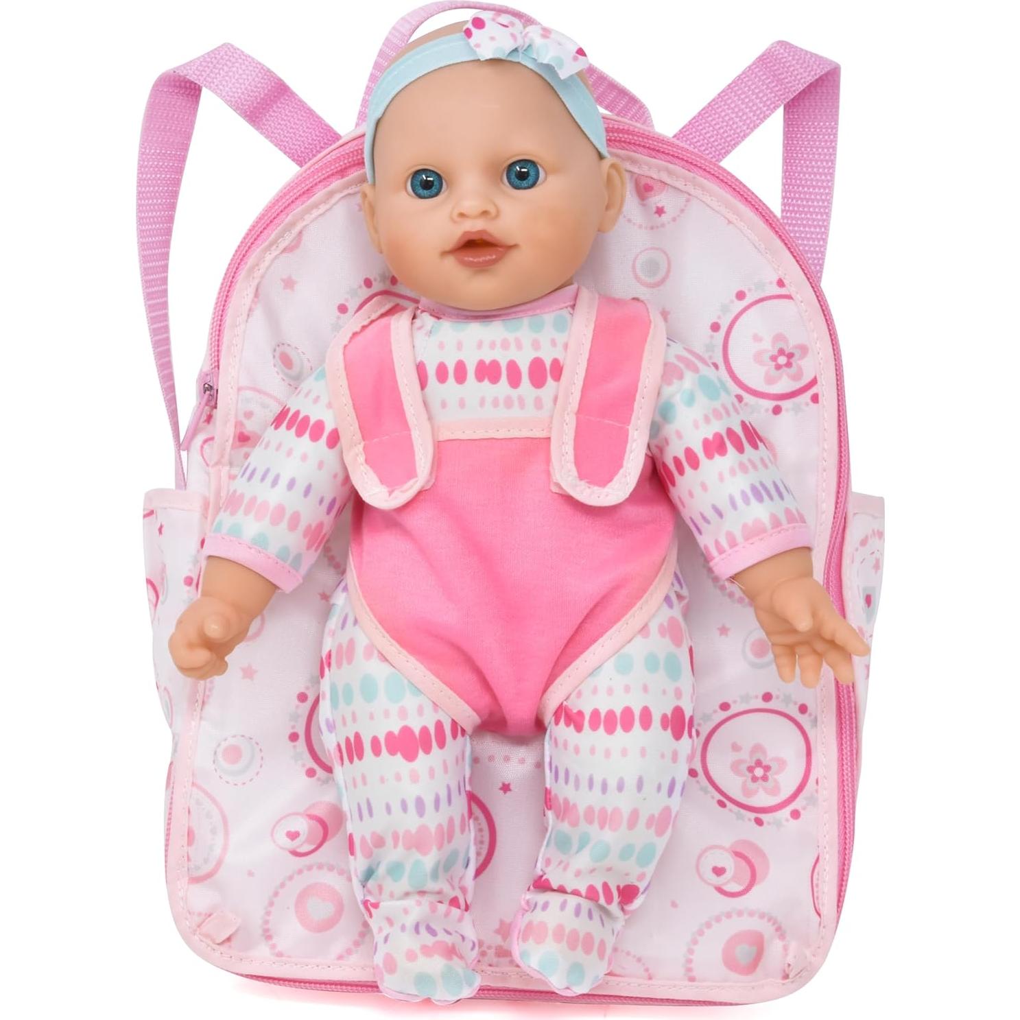 Muñeca de Cuerpo Blando Gift Boutique con Mochila Rosa