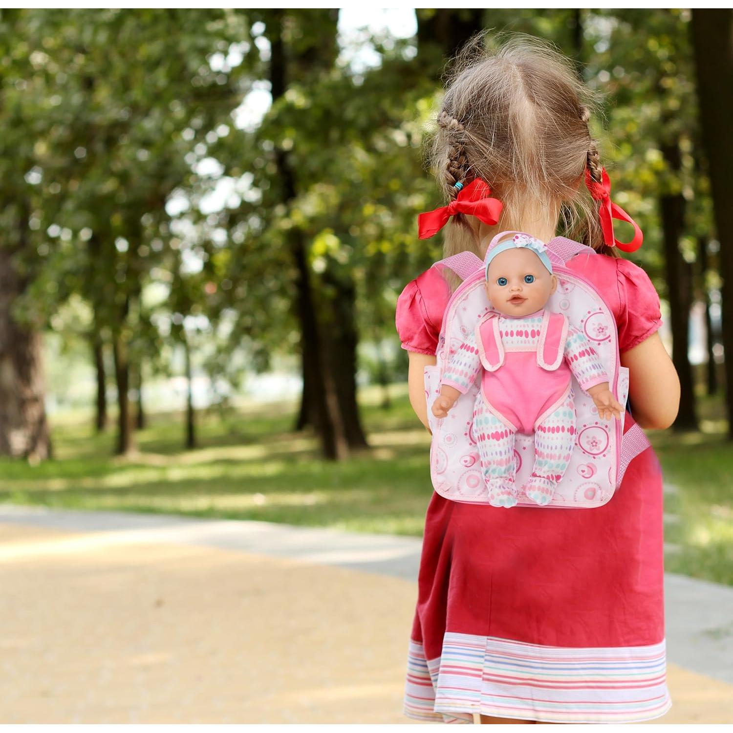 Muñeca de Cuerpo Blando Gift Boutique con Mochila Rosa