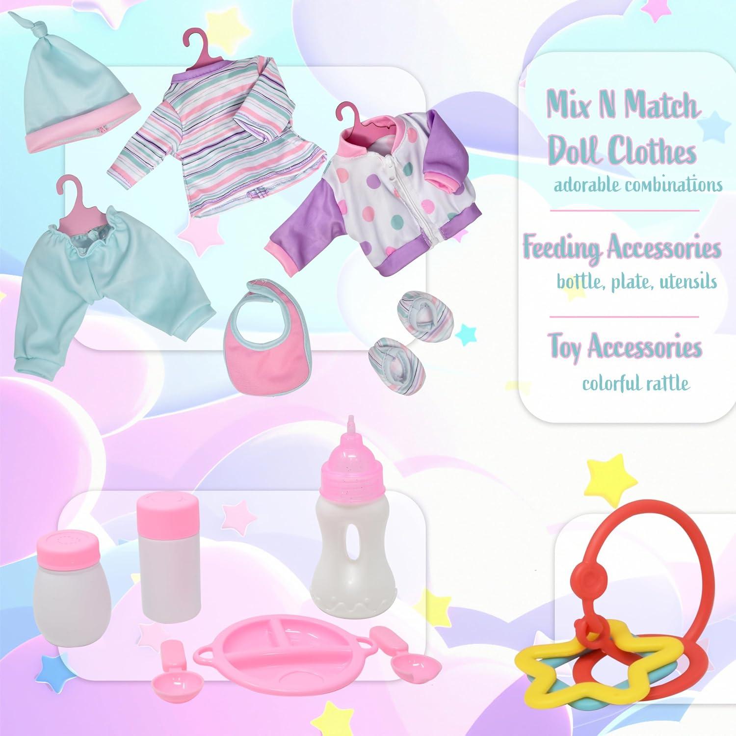 Muñeca de Cuerpo Blando Gift Boutique con Mochila Rosa