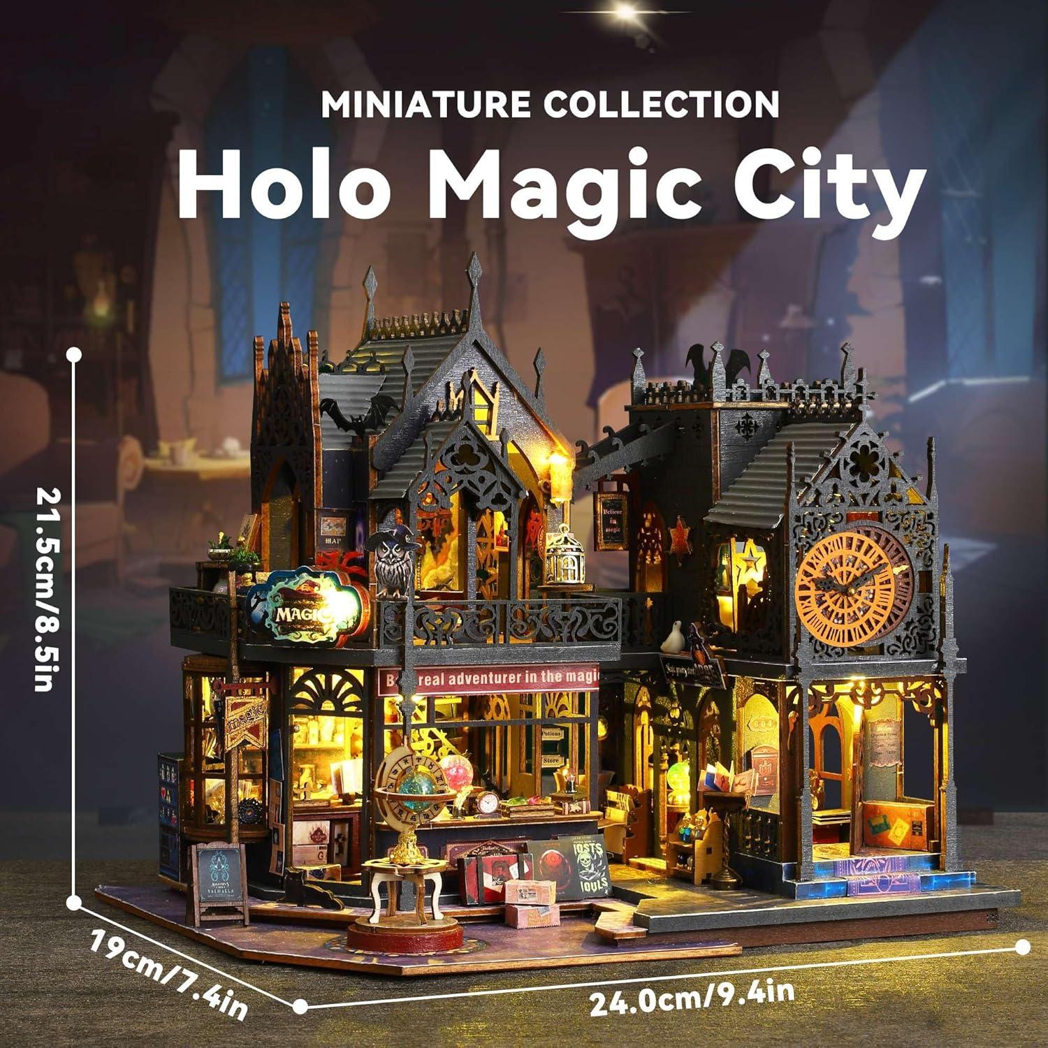 Casa de Muñecas Flever DIY Holo Ciudad Mágica 1:24