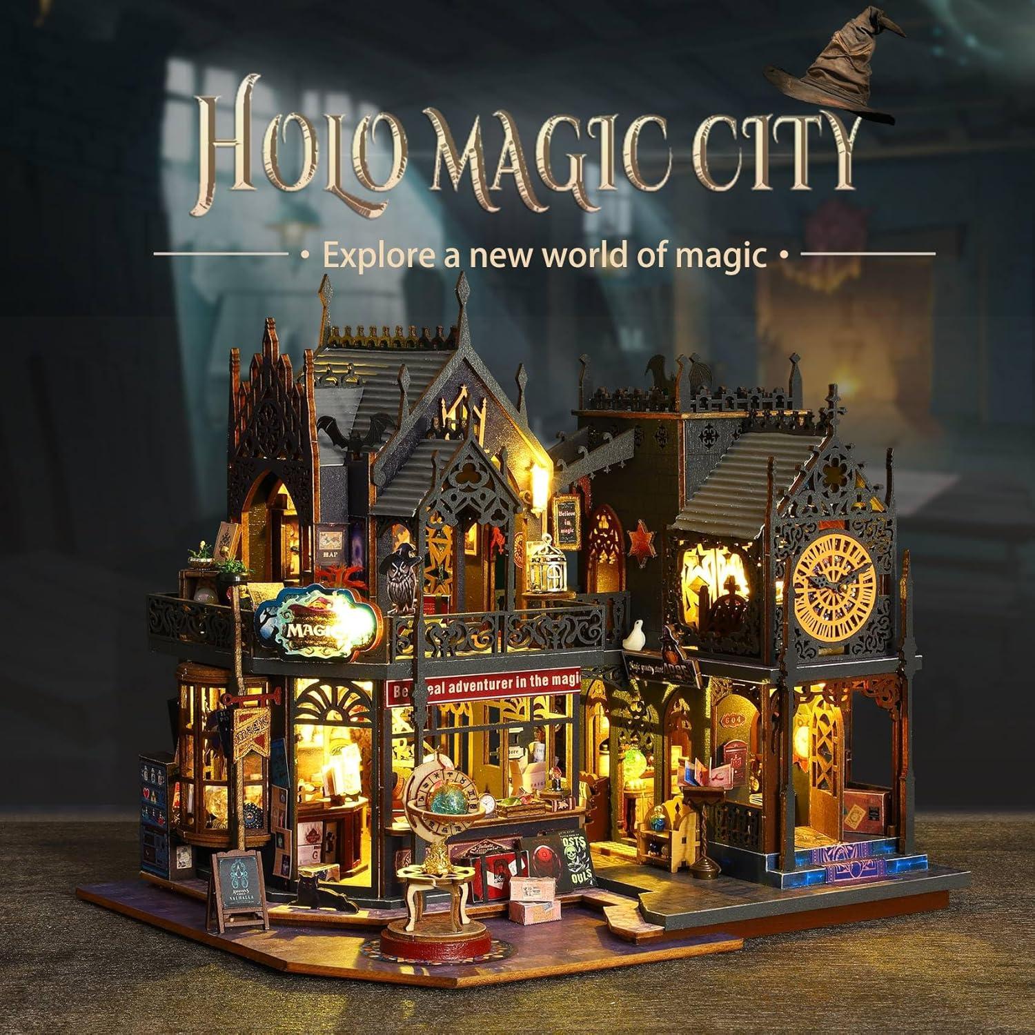 Casa de Muñecas Flever DIY Holo Ciudad Mágica 1:24