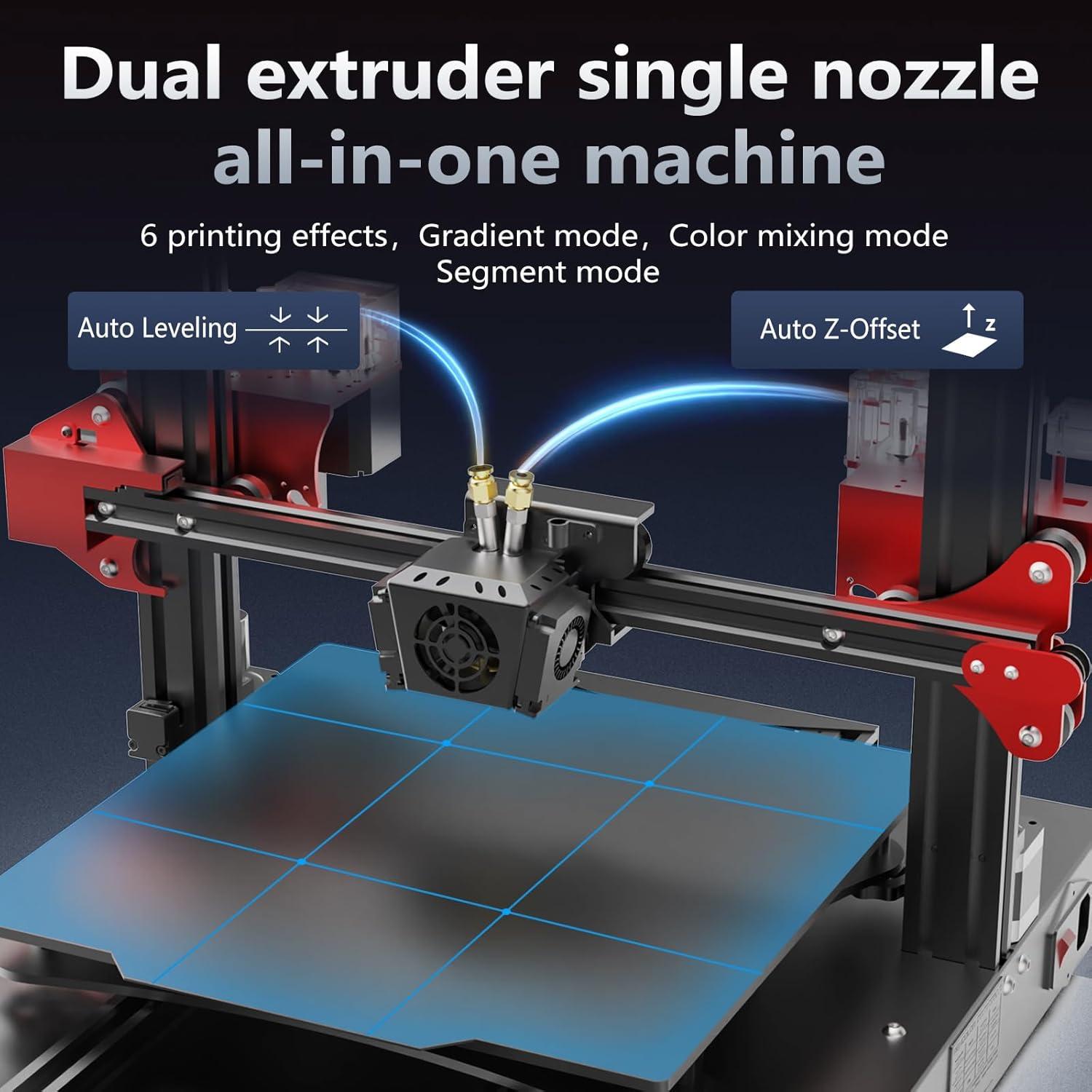 Impresora 3D OLAPRIN T300D Pro 6 Modos 300x300x400mm