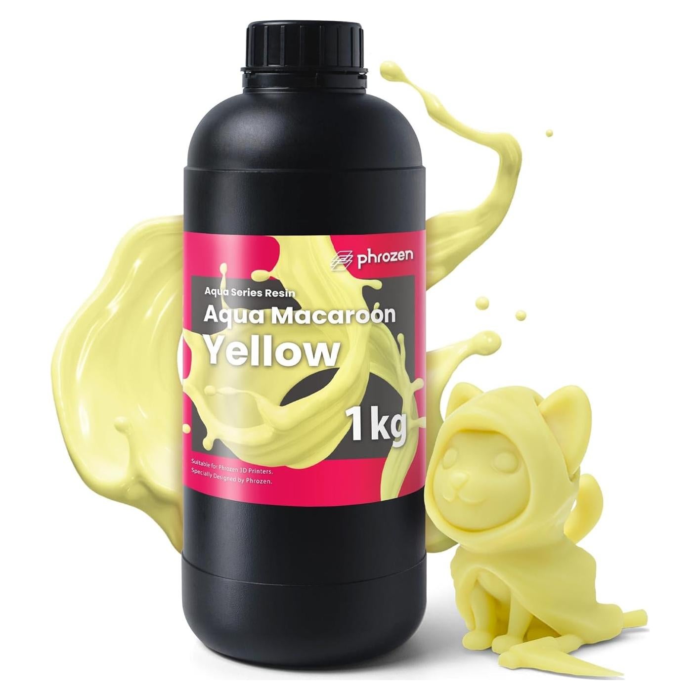 Resina Aqua Phrozen 1KG Amarillo Macarón para Impresión 3D