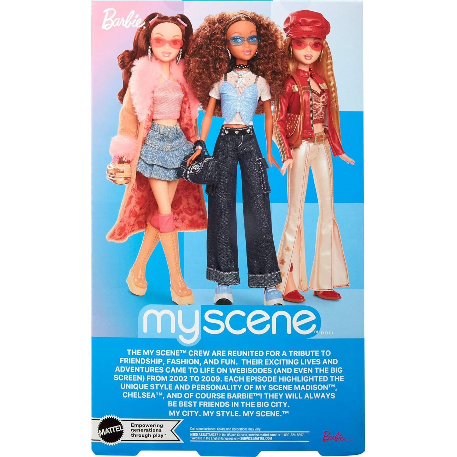 Muñeca Madison My Scene de Barbie con atuendo Y2K y accesorios