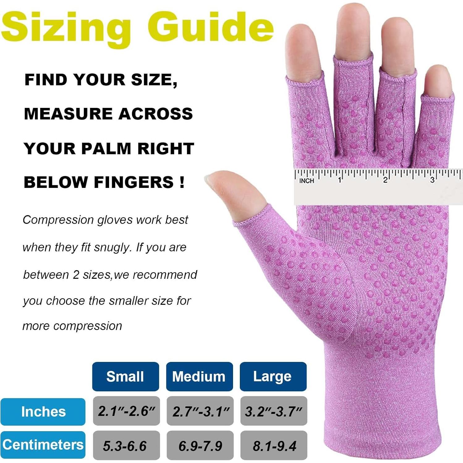 Guantes de Compresión Tiny Chou para Artritis - 2 Pares