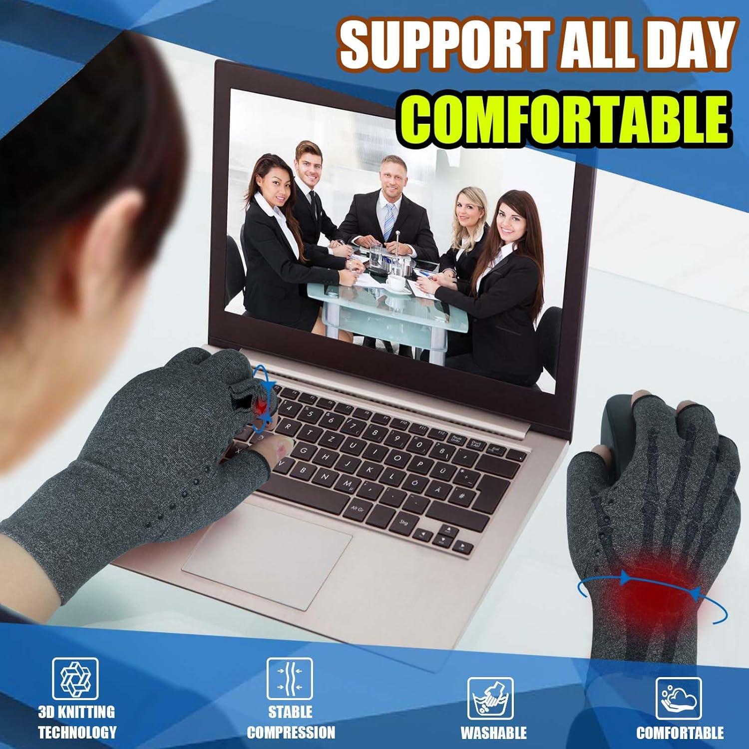 Guantes de Compresión Tiny Chou para Alivio de Artritis