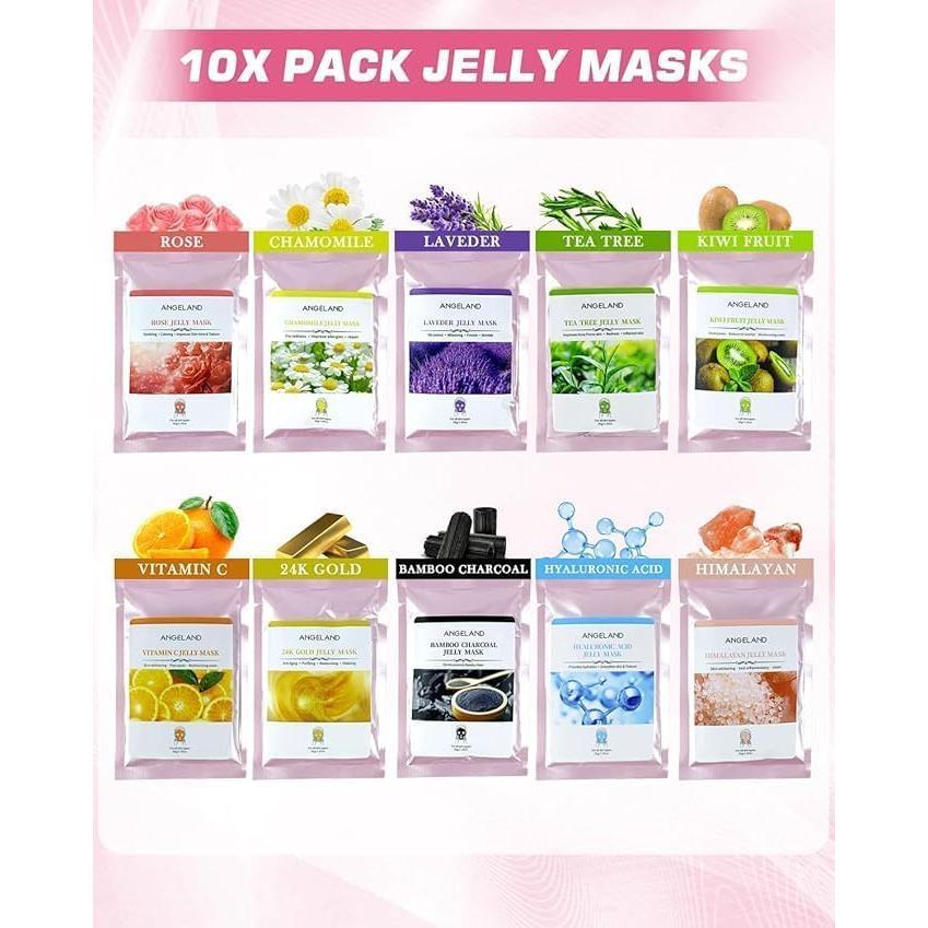 Mascarilla de Gel Angeland 10 Sabores Hidratantes Facial