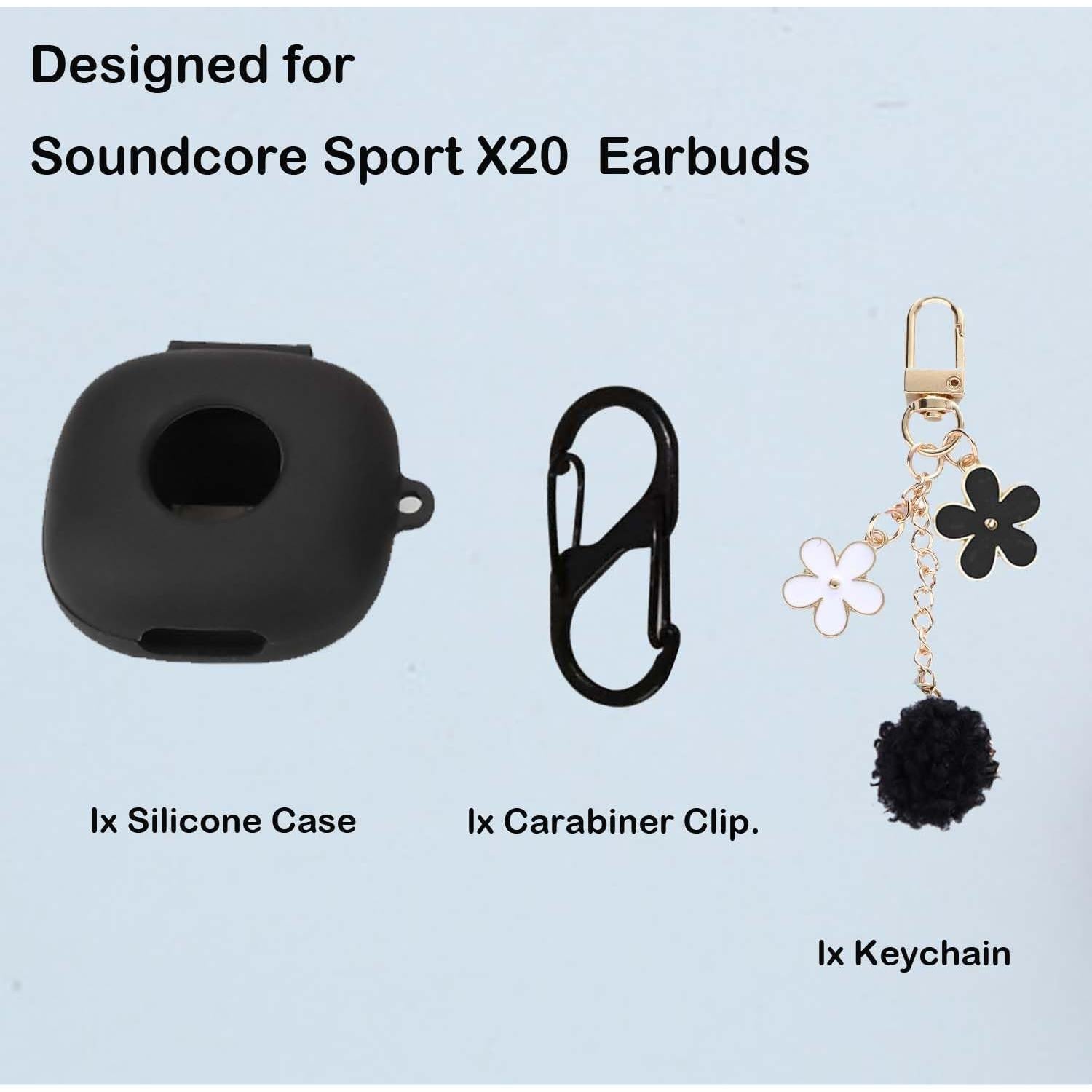 Funda de Silicona para Auriculares Anker Soundcore Sport X20