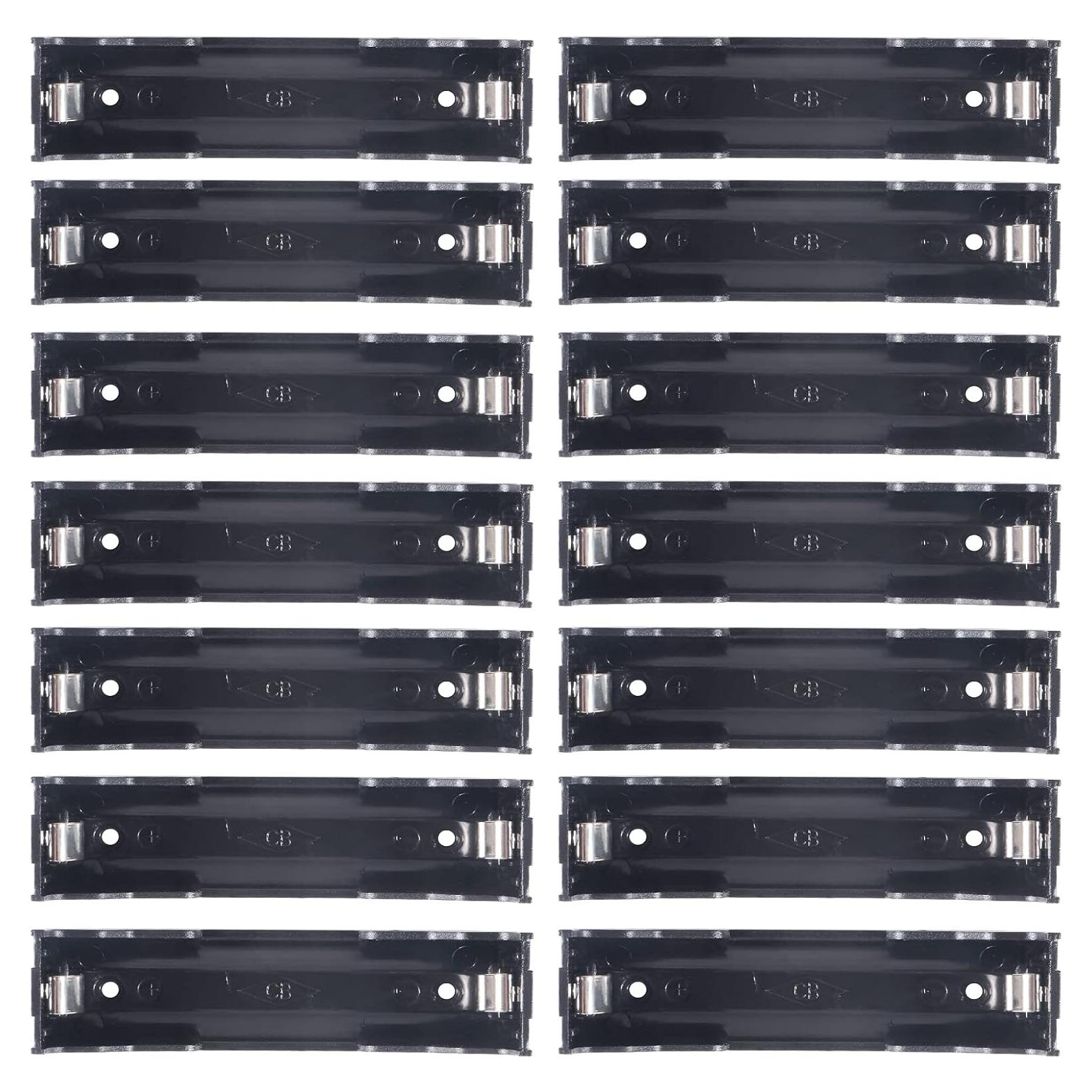 Soporte de Batería 18650 DORHEA 14PCS 1 Slot Negro