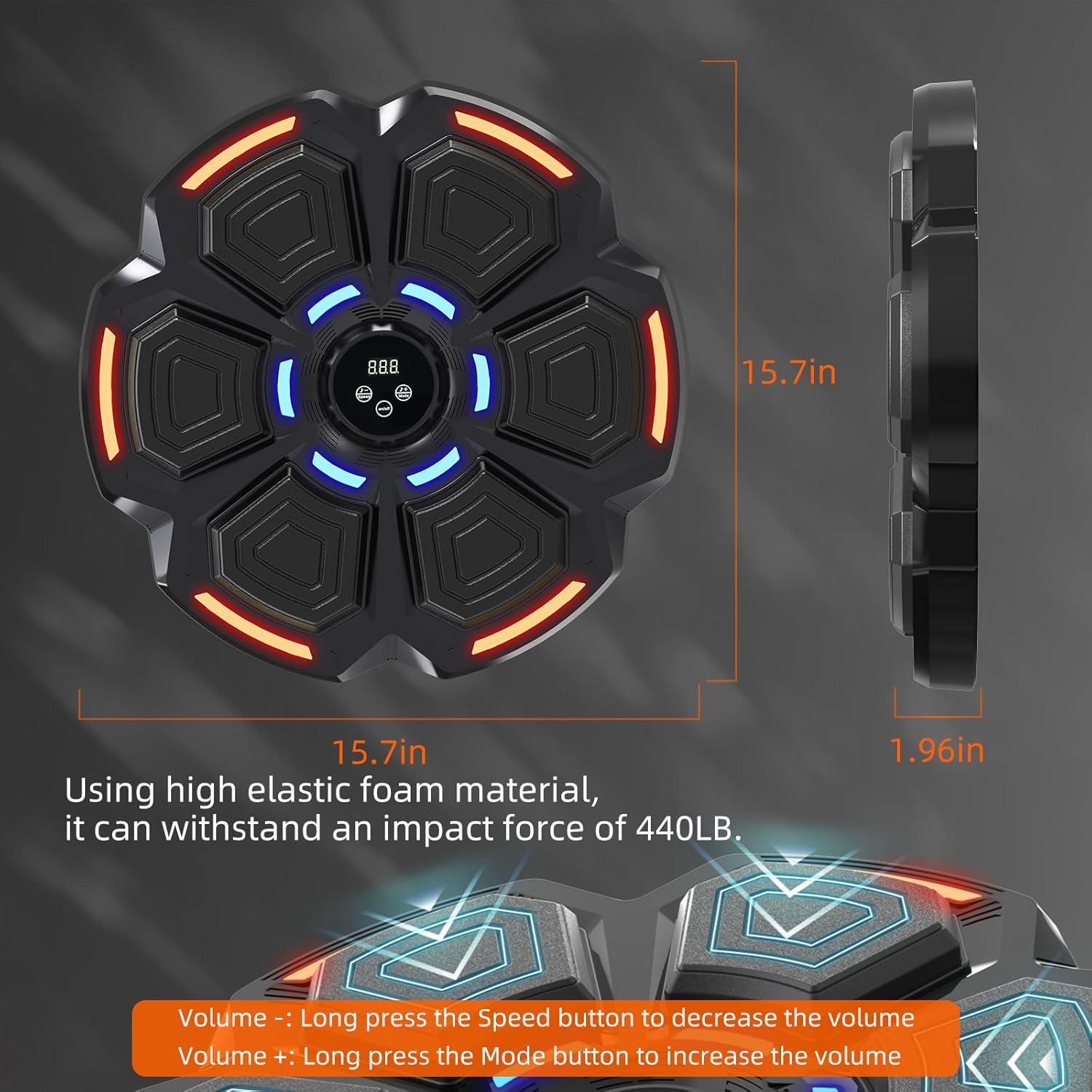 Máquina de Boxeo Musical Snawowo - 9 Modos, Bluetooth, Guantes