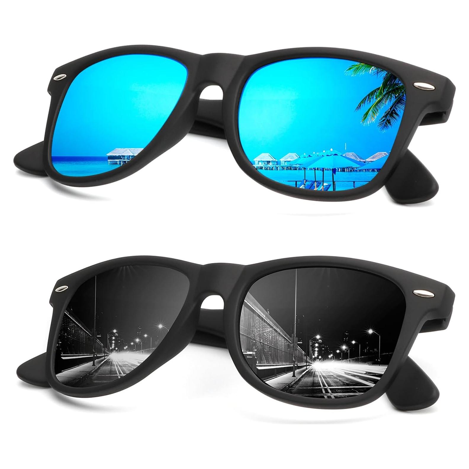 Gafas de sol KALIYADI polarizadas unisex marco retro