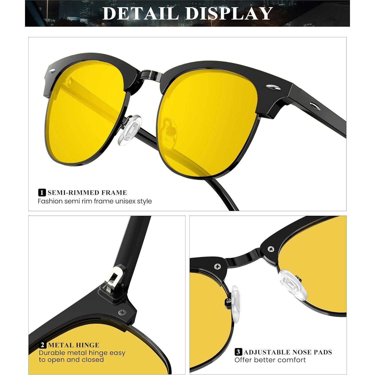 Gafas de Sol KALIYADI Unisex Polarizadas 2 Paquetes