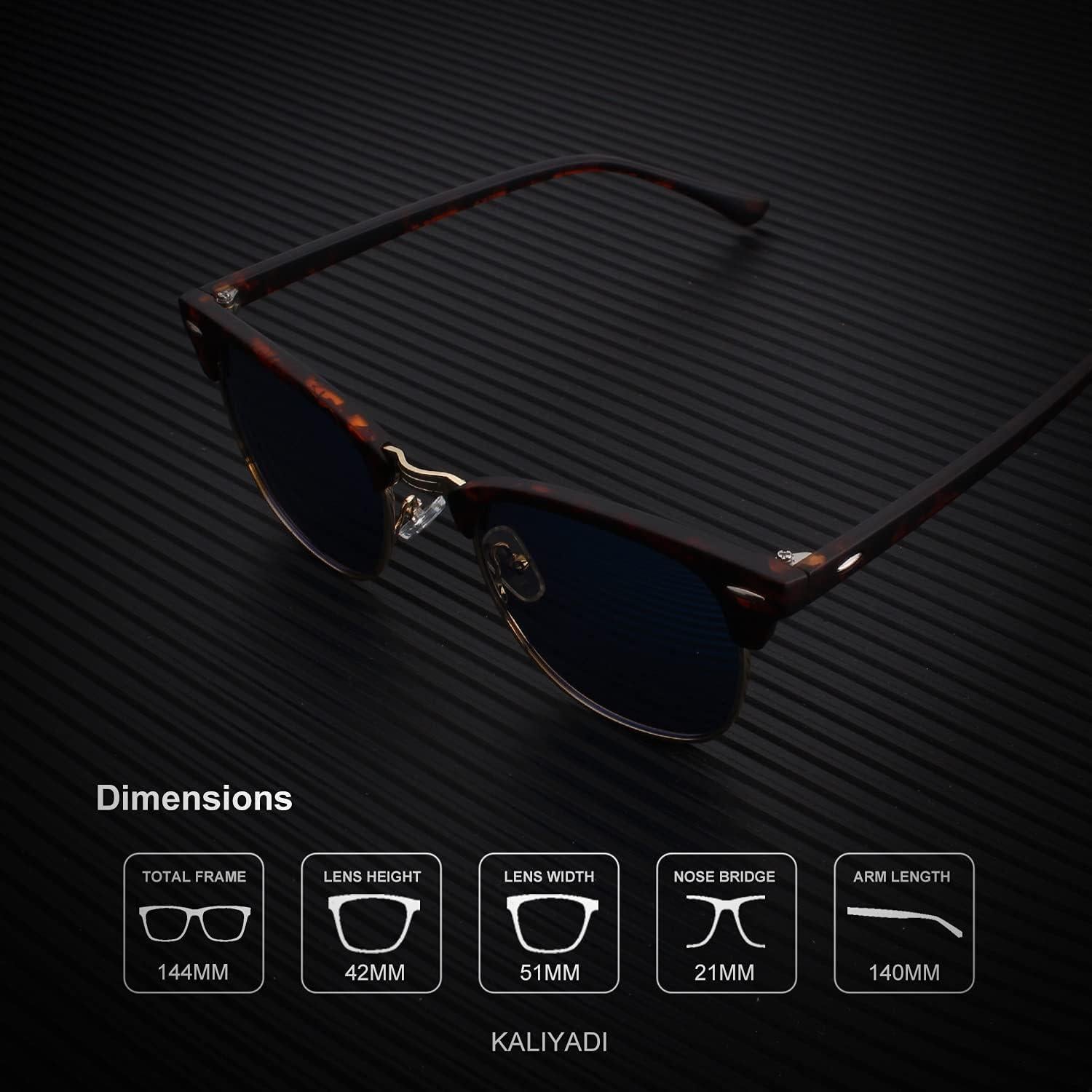 Gafas de sol KALIYADI polarizadas unisex retro UV