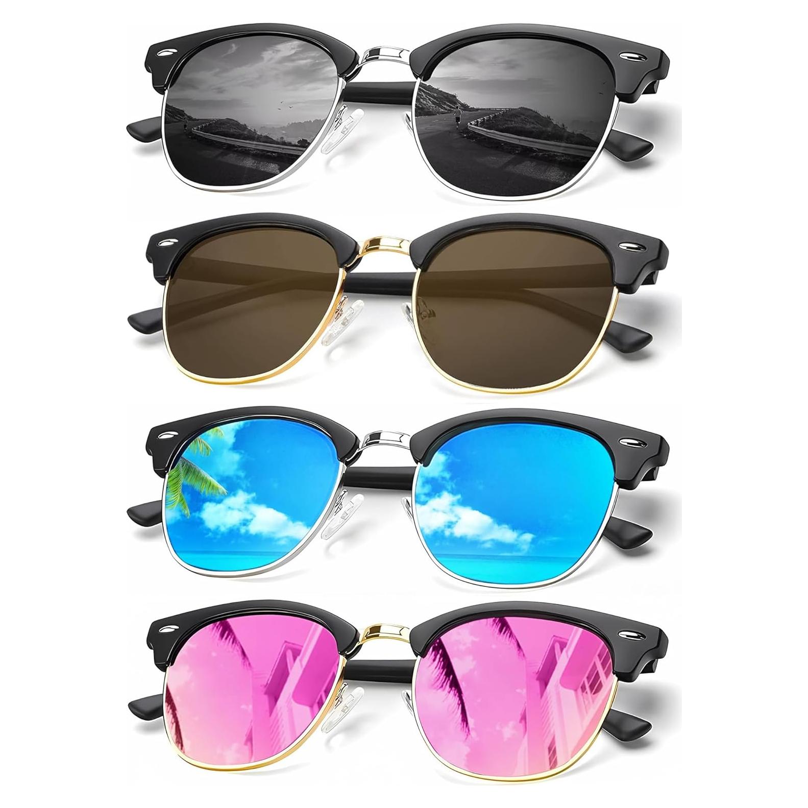 Gafas de sol KALIYADI polarizadas unisex marco retro