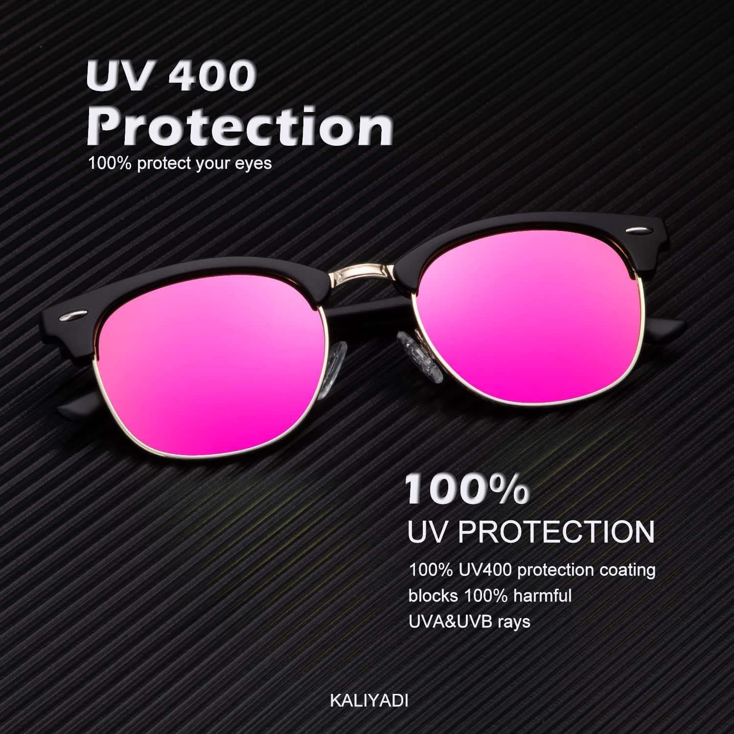 Gafas de sol KALIYADI polarizadas unisex marco retro