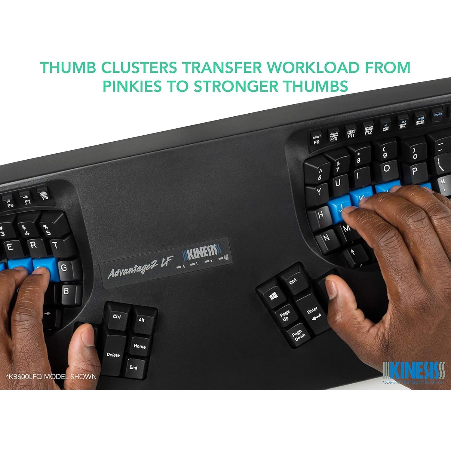 Teclado Ergonómico KINESIS Advantage2 Quiet USB (KB600LFQ)