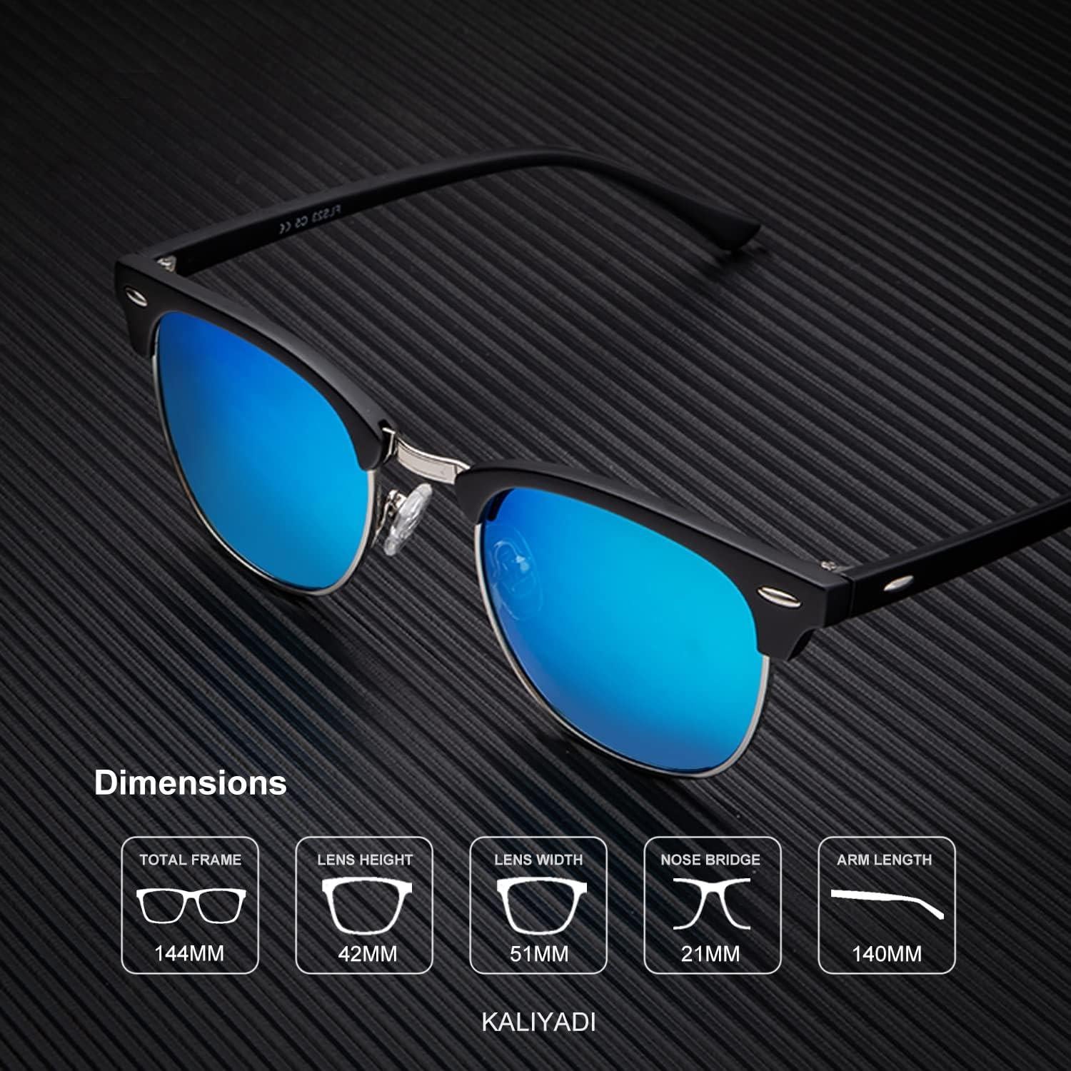 Gafas de sol KALIYADI polarizadas unisex UV400 retro