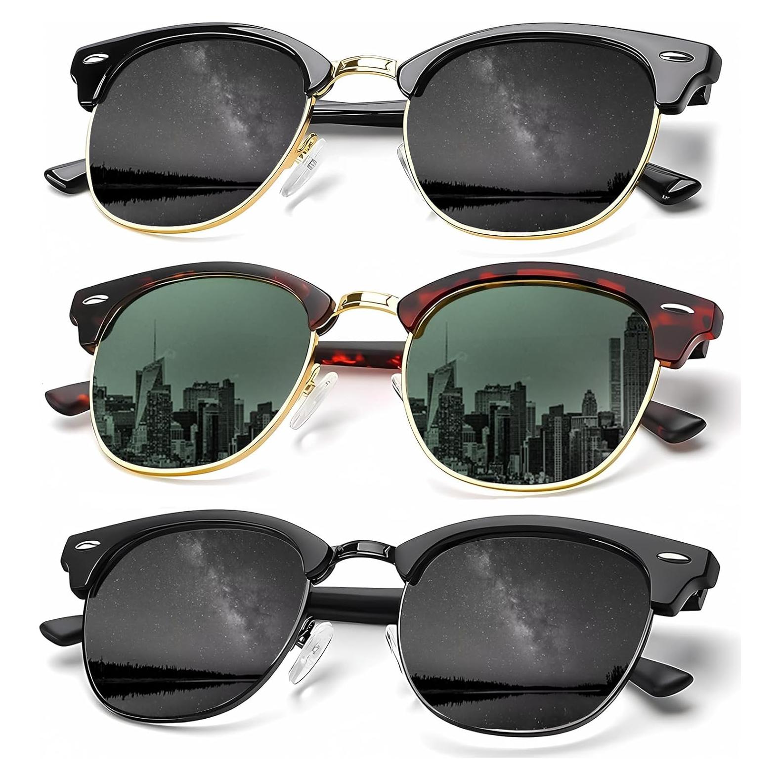 Gafas de sol KALIYADI polarizadas unisex HD 3 pack