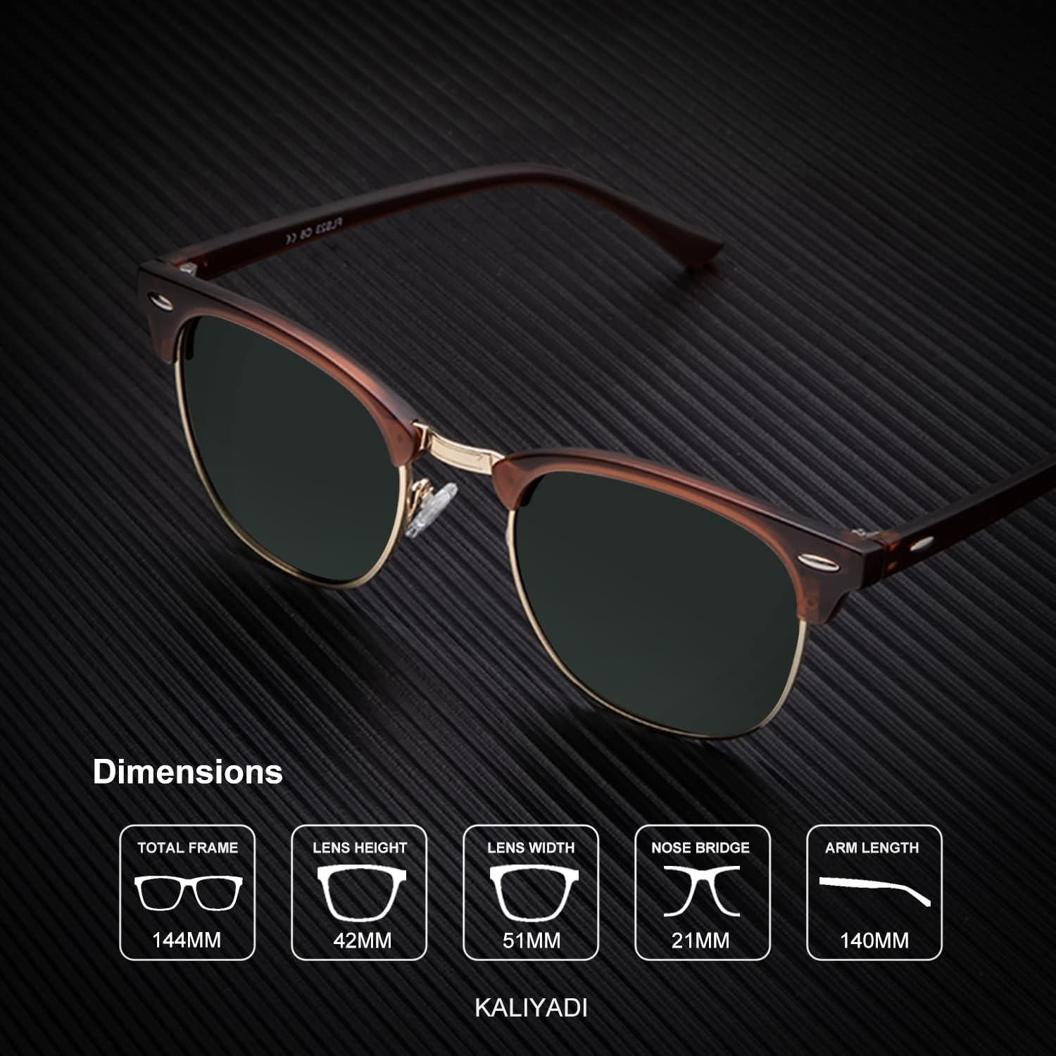 Gafas de sol KALIYADI polarizadas unisex retro UV400