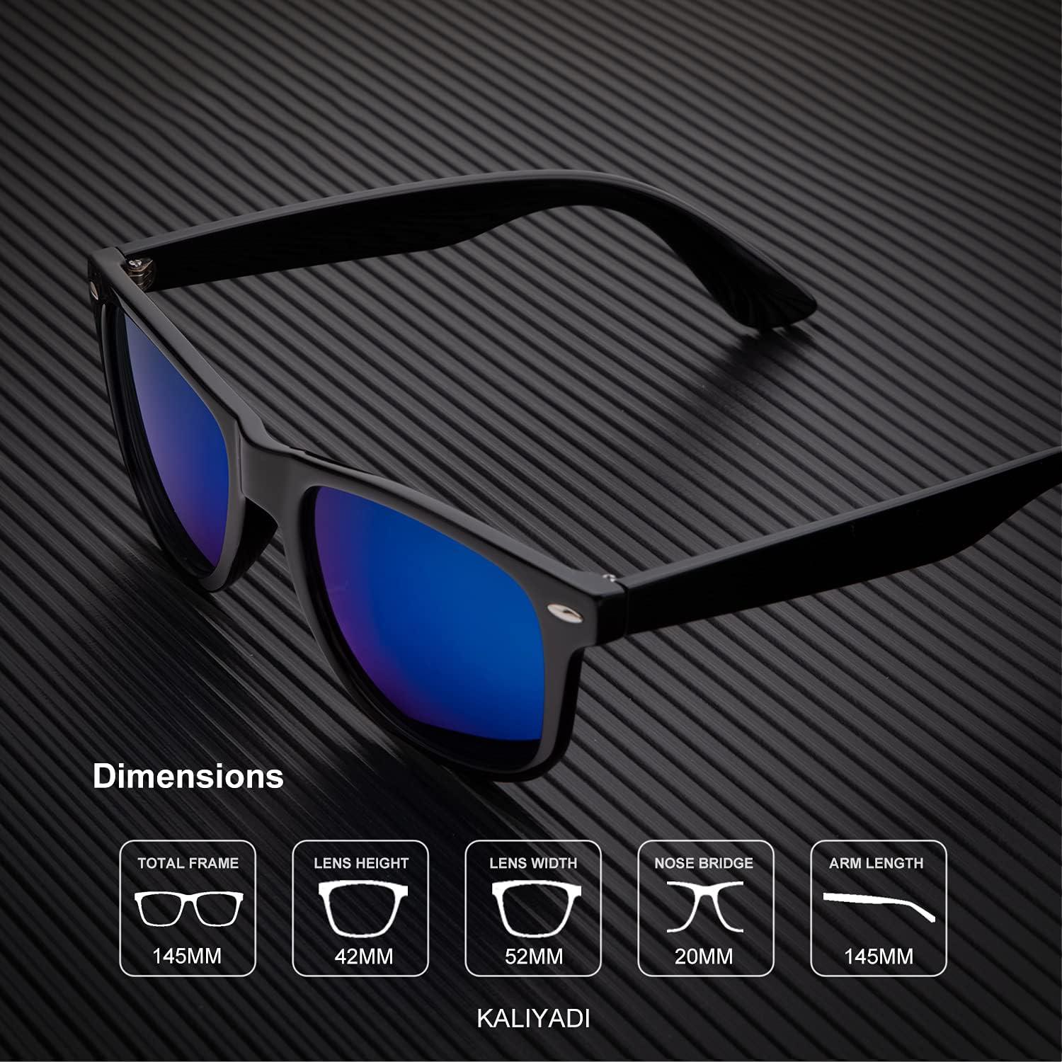 Gafas de sol KALIYADI polarizadas unisex retro 3 pack