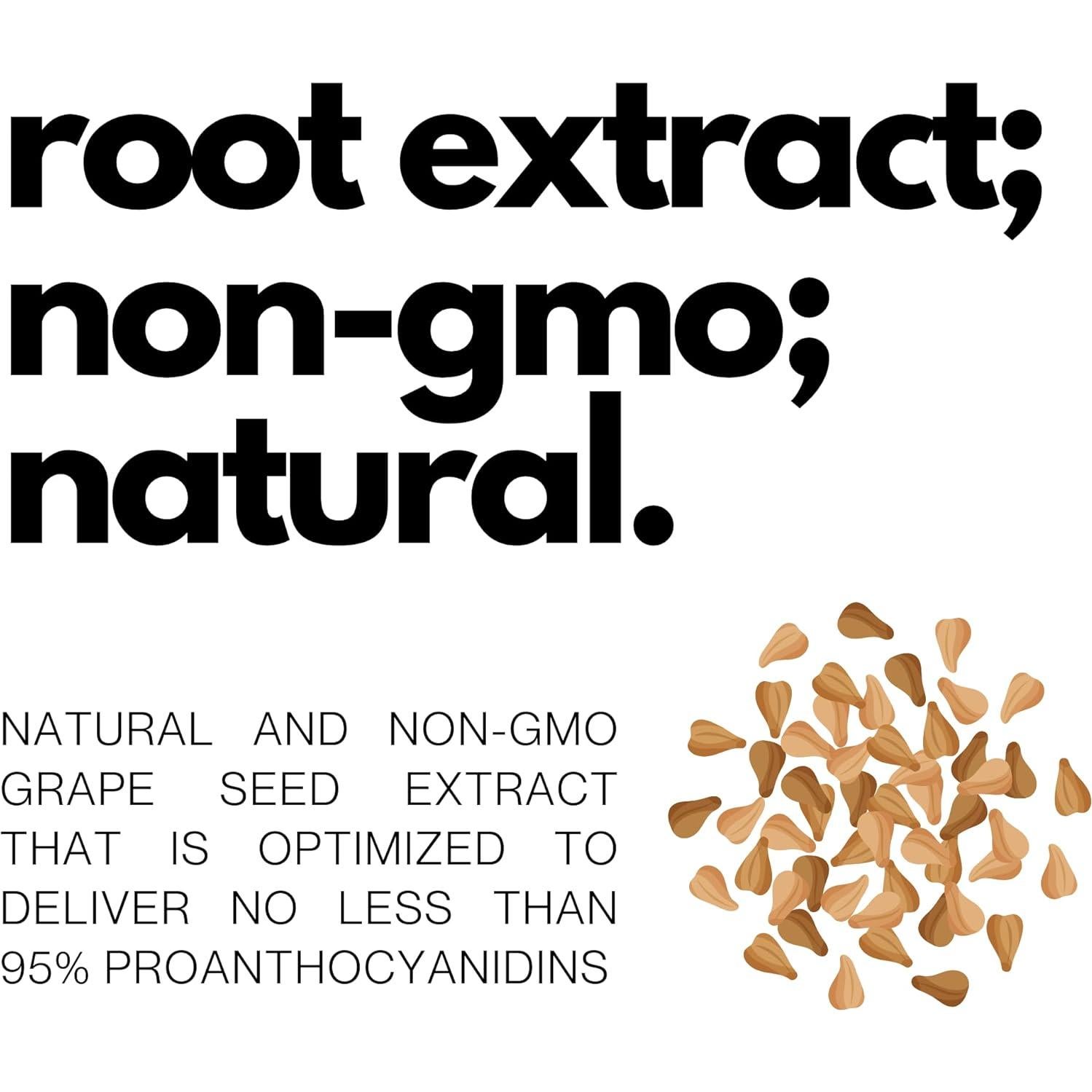 Extracto de Semilla de Uva Folius Labs 500mg - 60 Cápsulas Veganas