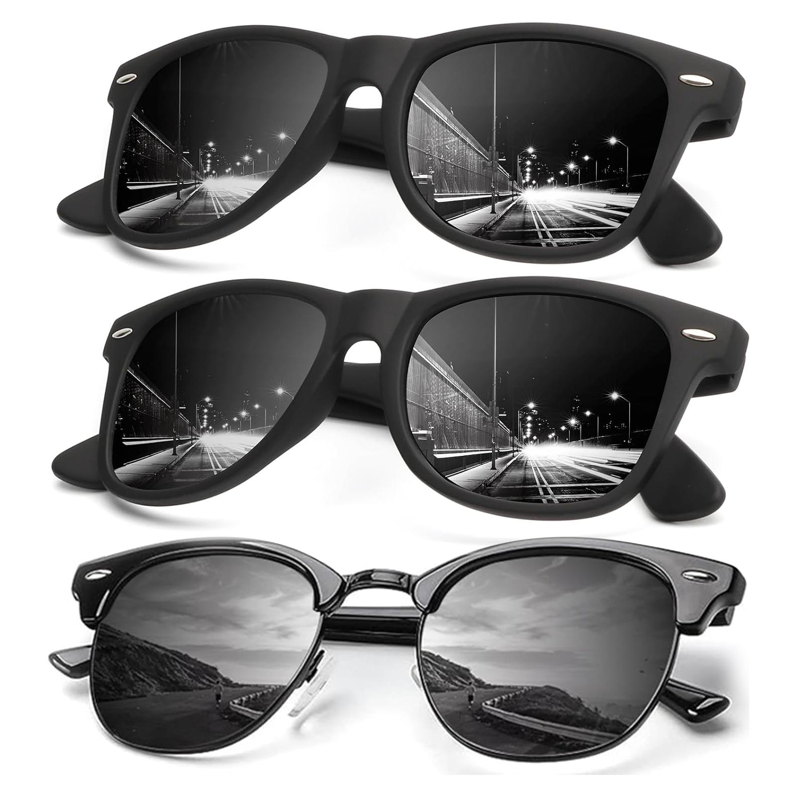 Gafas de sol KALIYADI polarizadas unisex HD 3 pack
