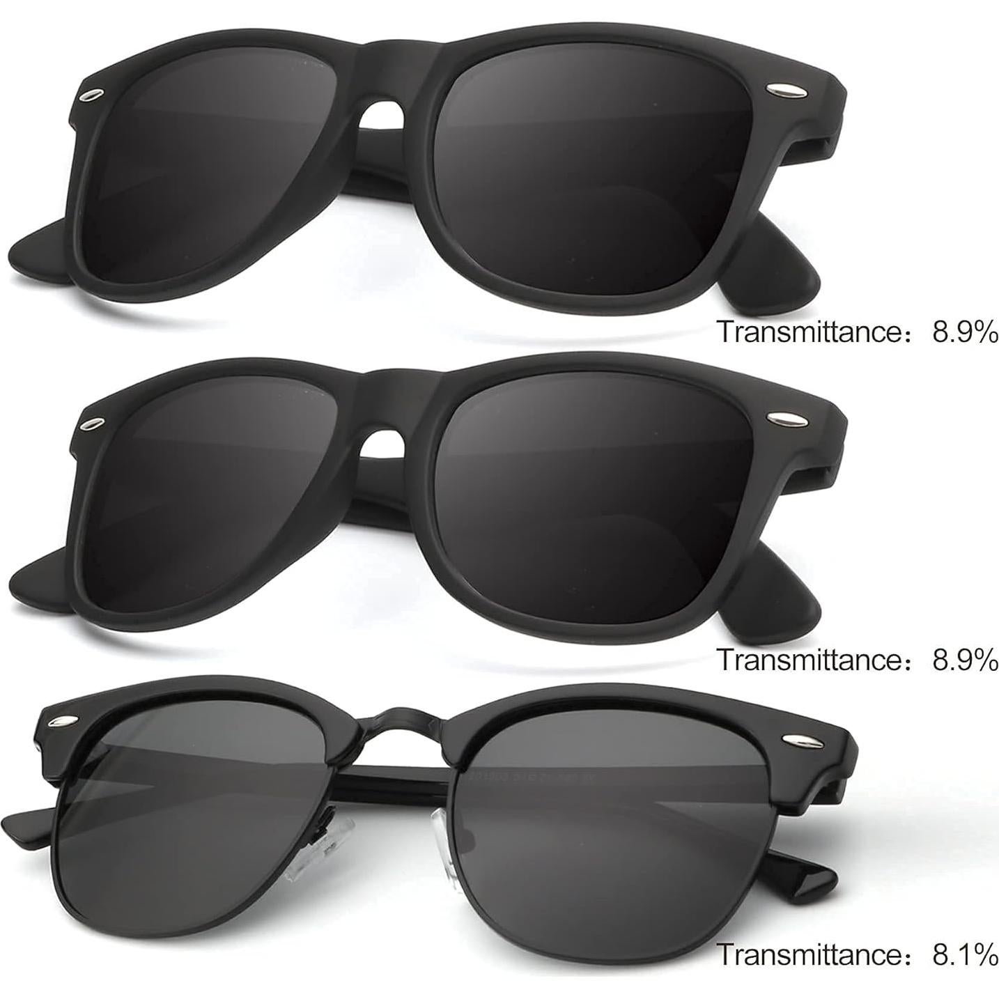 Gafas de sol KALIYADI polarizadas unisex HD 3 pack