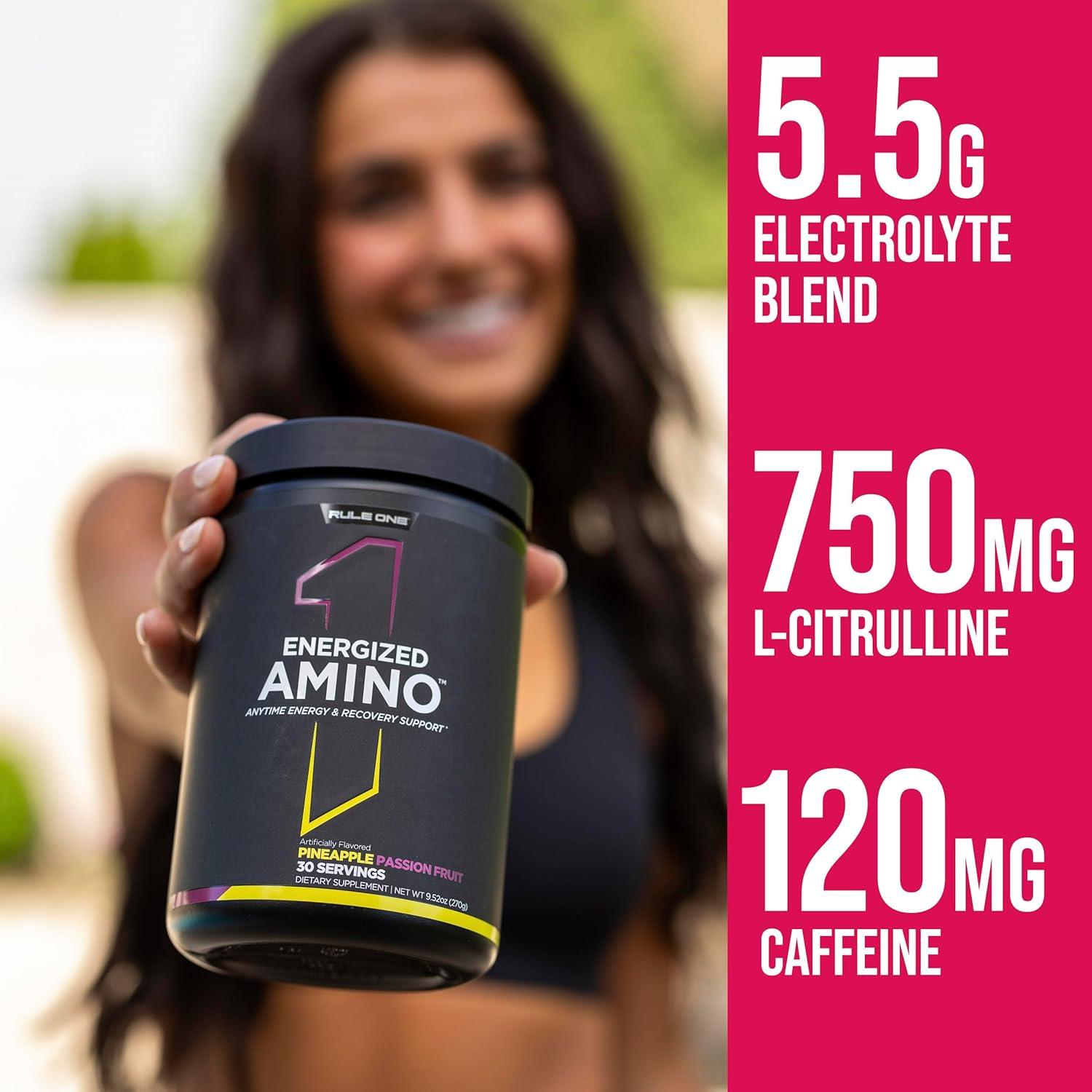 Amino Energizado R1 - Energía y Recuperación 270g Frambuesa Azul