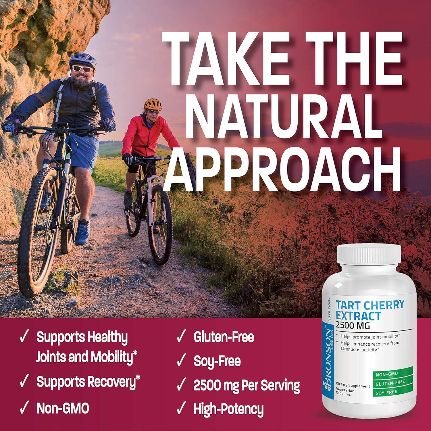 Extracto de Cereza Ácida Bronson 2500 mg 90 Cápsulas Vegetarianas