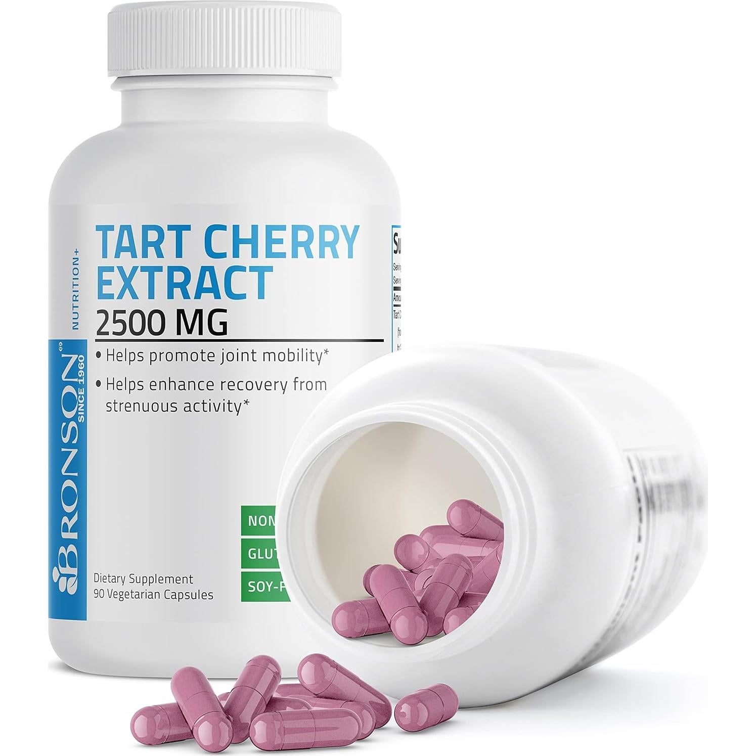 Extracto de Cereza Ácida Bronson 2500 mg 90 Cápsulas Vegetarianas