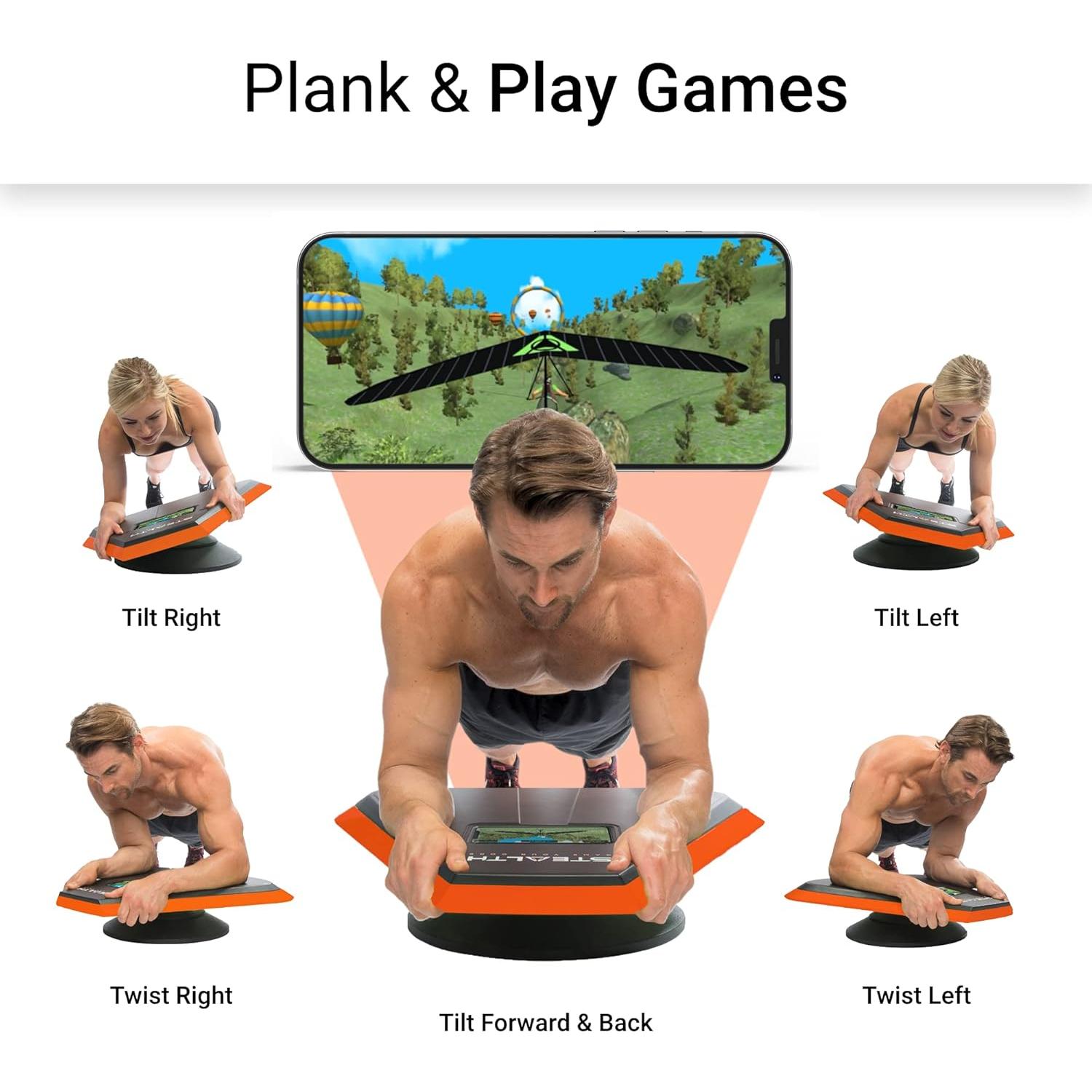 Entrenador Abdominal Stealth Core Deluxe - Naranja - 6,16 kg