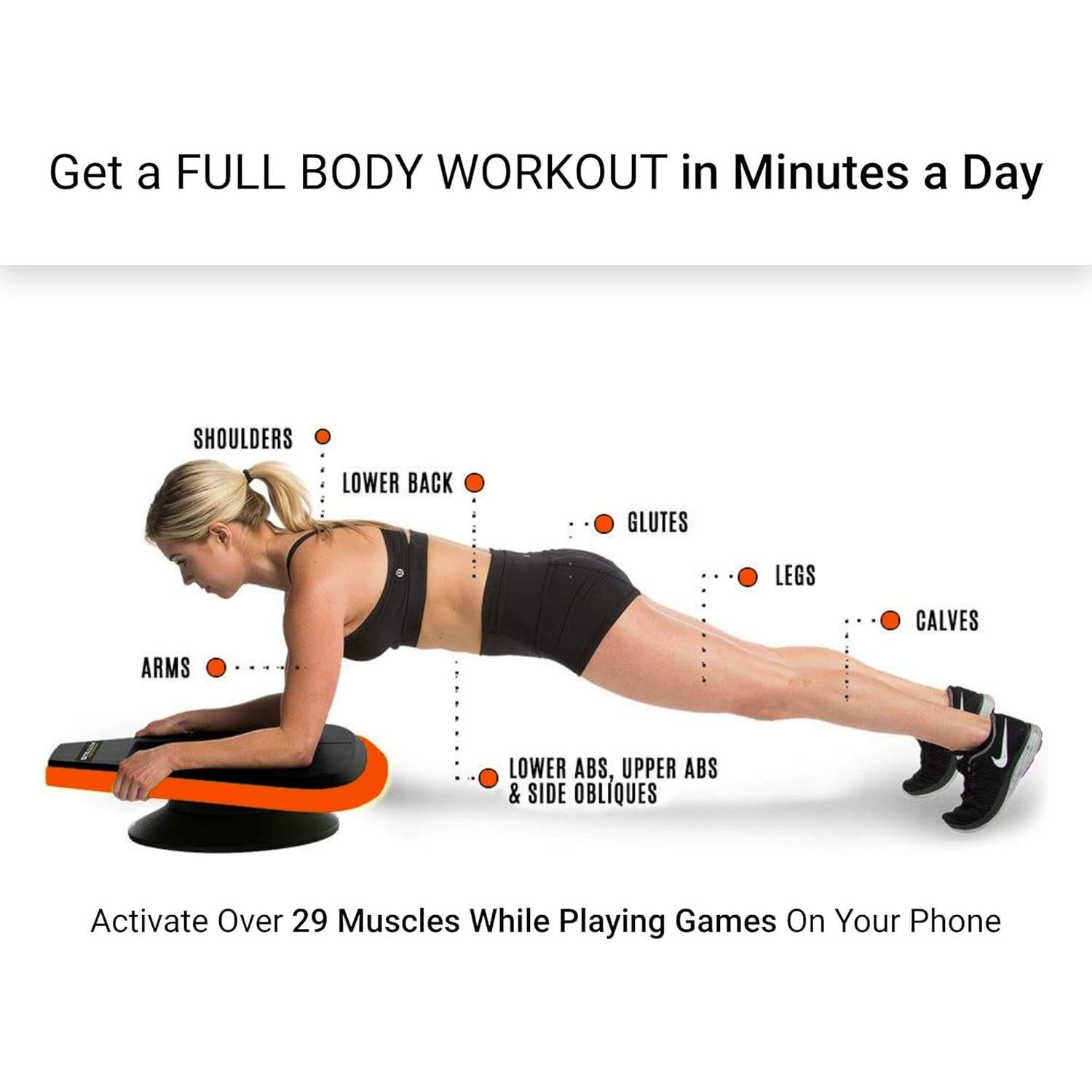 Entrenador Abdominal Stealth Core Deluxe - Naranja - 6,16 kg