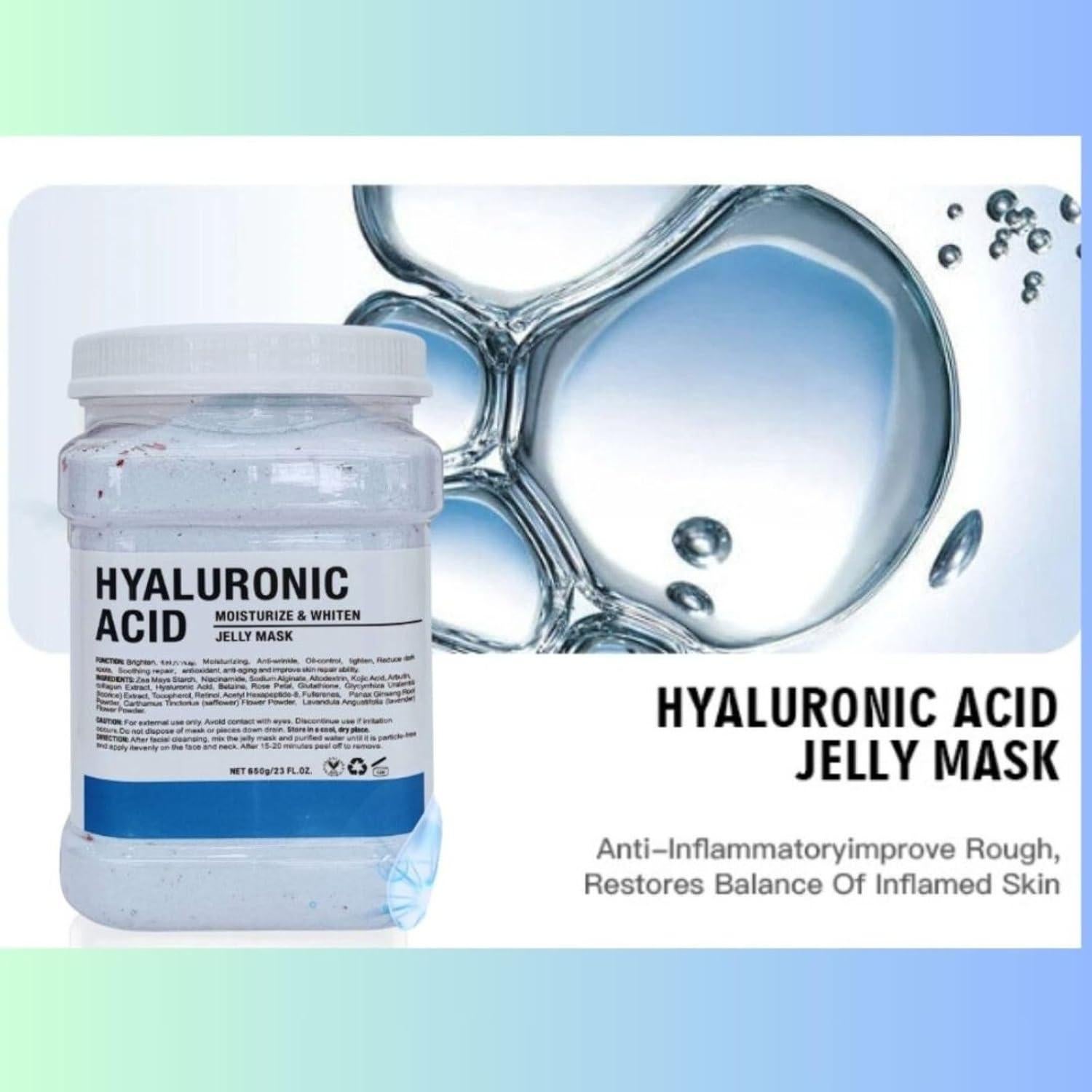 Mascarilla Facial de Gel Vann Skin con Ácido Hialurónico