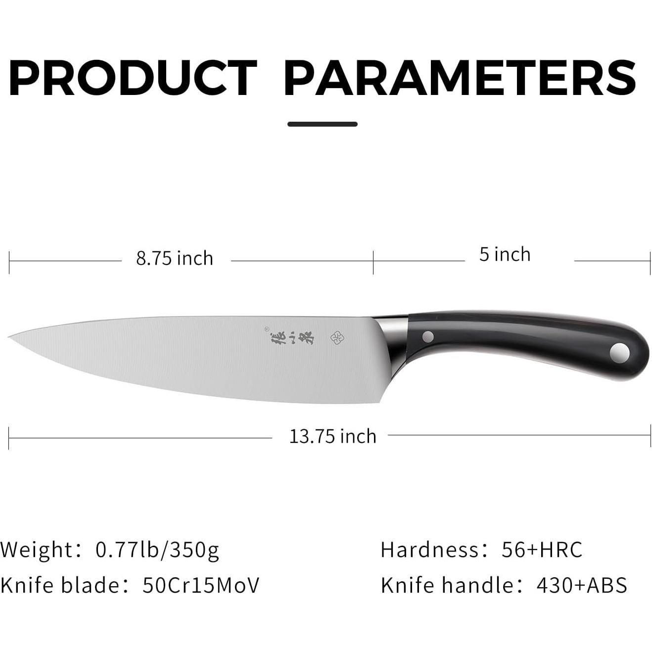 Cuchillo de Chef ZHANG XIAO QUAN 50Cr15MoV 22.23 cm