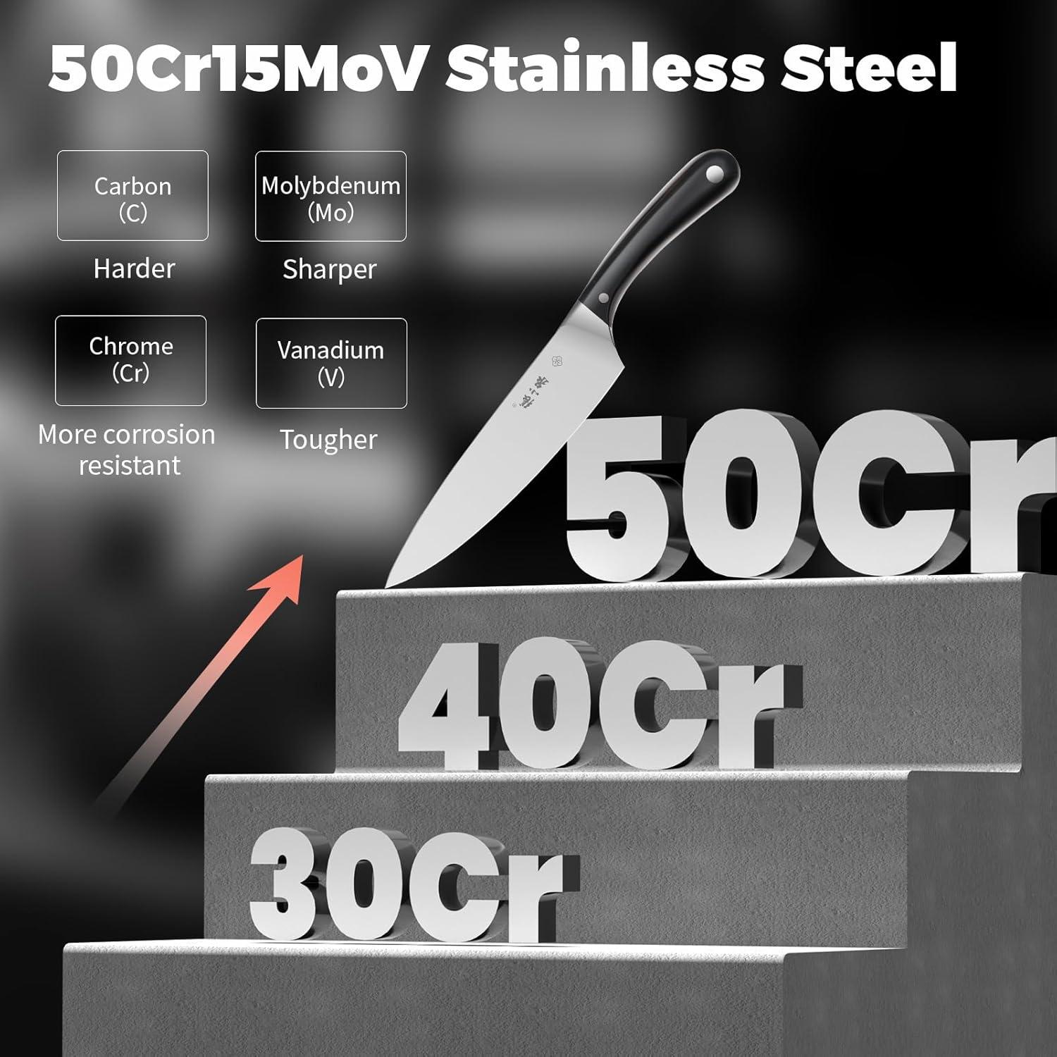 Cuchillo de Chef ZHANG XIAO QUAN 50Cr15MoV 22.23 cm