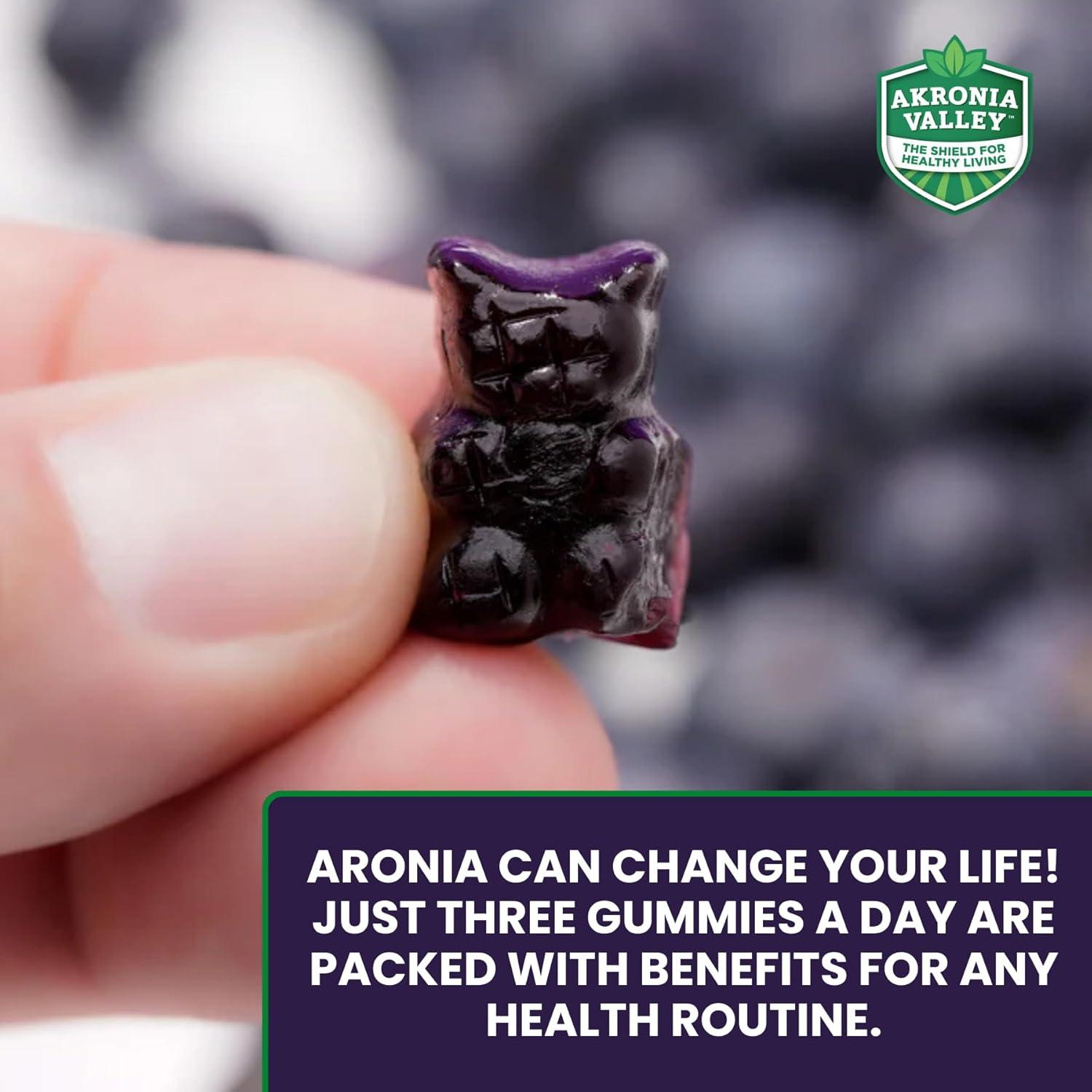 Gomitas Vegetarianas de Aronia Akronia Valley 45 Unidades