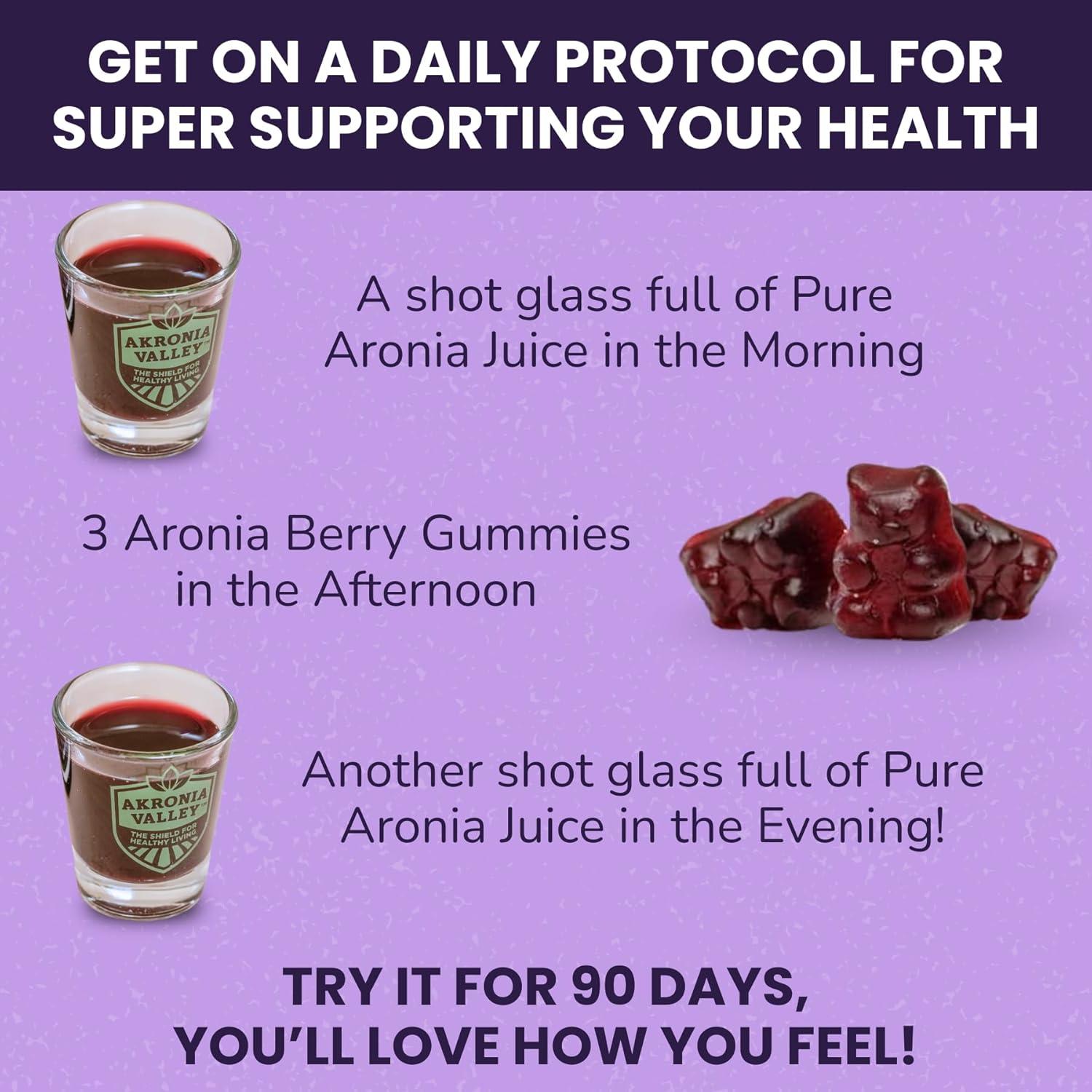 Gomitas Vegetarianas de Aronia Akronia Valley 45 Unidades