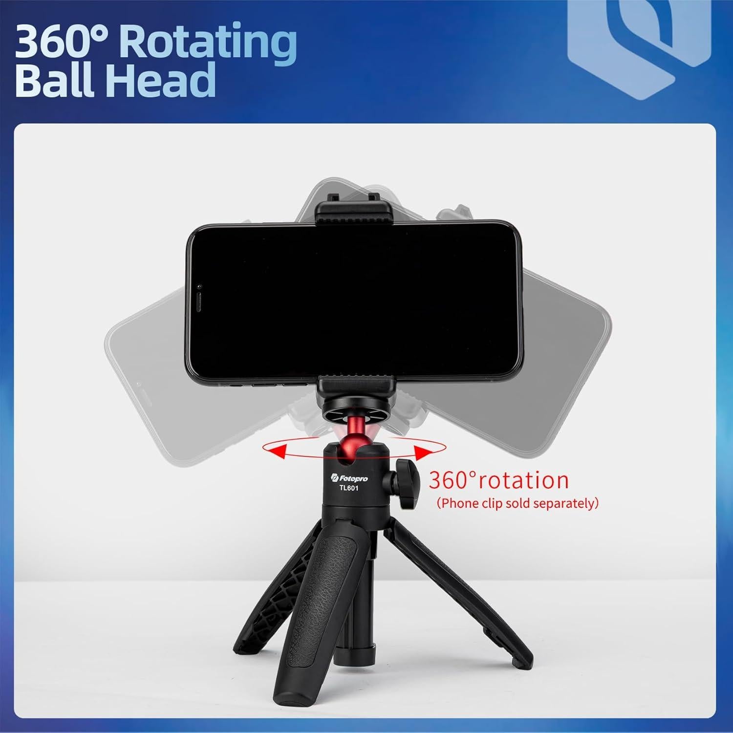 Trípode Mini Fotopro TL-601 Extensible 26.6cm Antideslizante