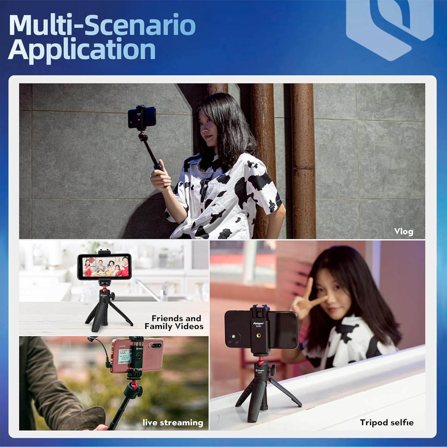 Trípode Mini Fotopro TL-601 Extensible 26.6cm Antideslizante