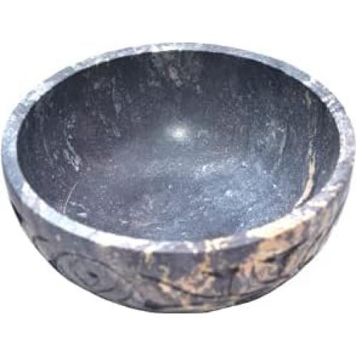 Tazón de piedra de jabón natural KC KULLICRAFT 12.7 cm