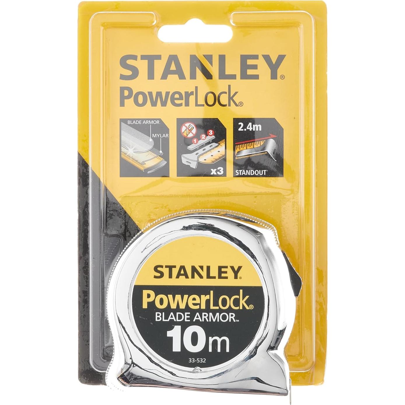 Cinta métrica Stanley 10m Powerlock 0-33-532 con armadura