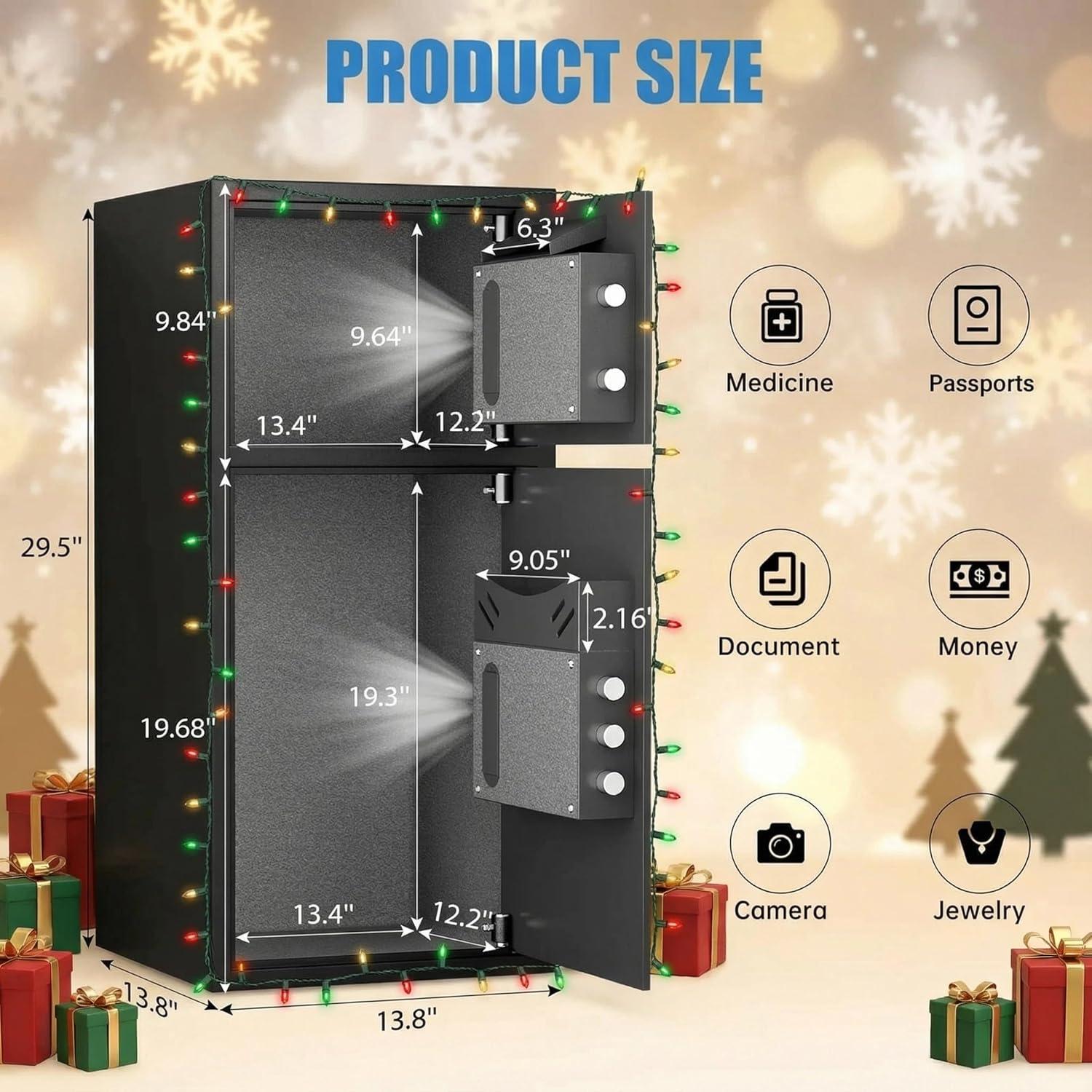 Caja Fuerte Digital Karbeen 6.5 Pies³ a Prueba de Fuego y Agua