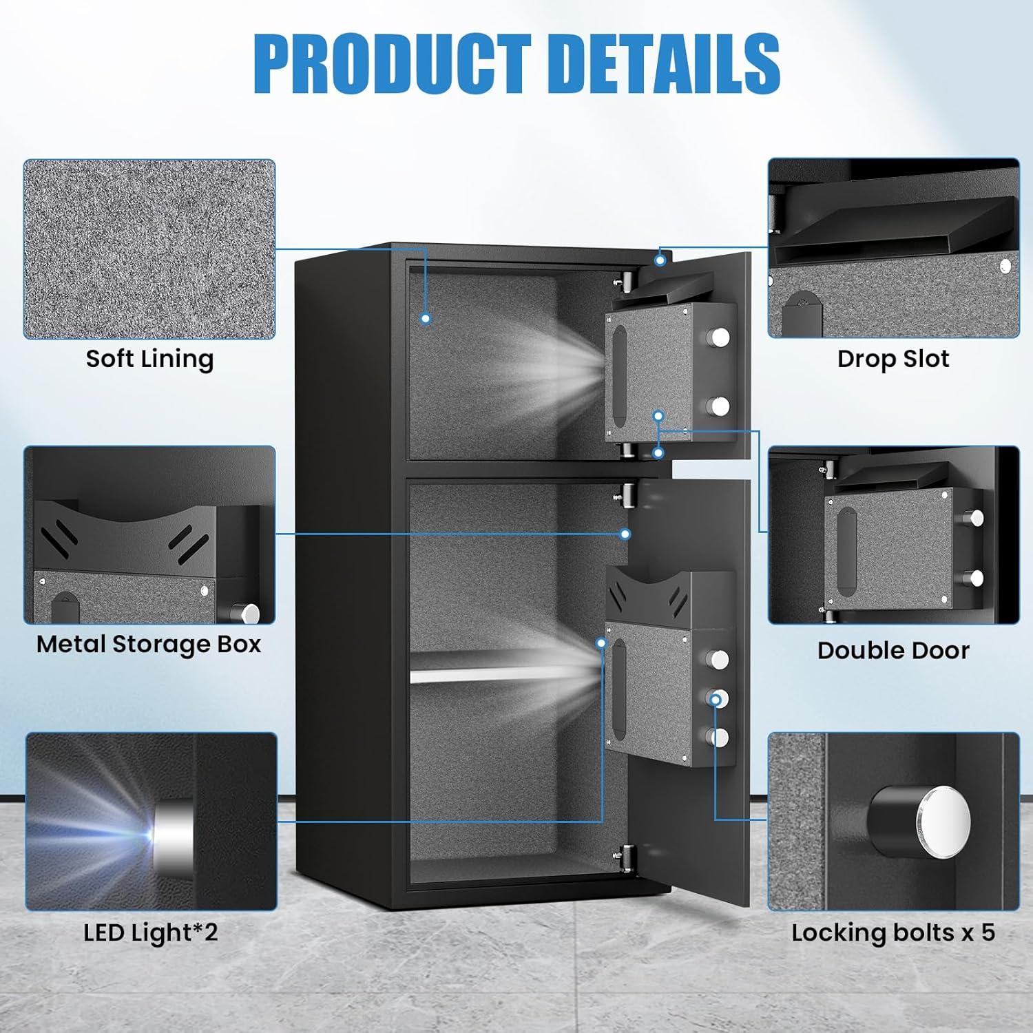 Caja Fuerte Digital Karbeen 6.5 Pies³ a Prueba de Fuego y Agua
