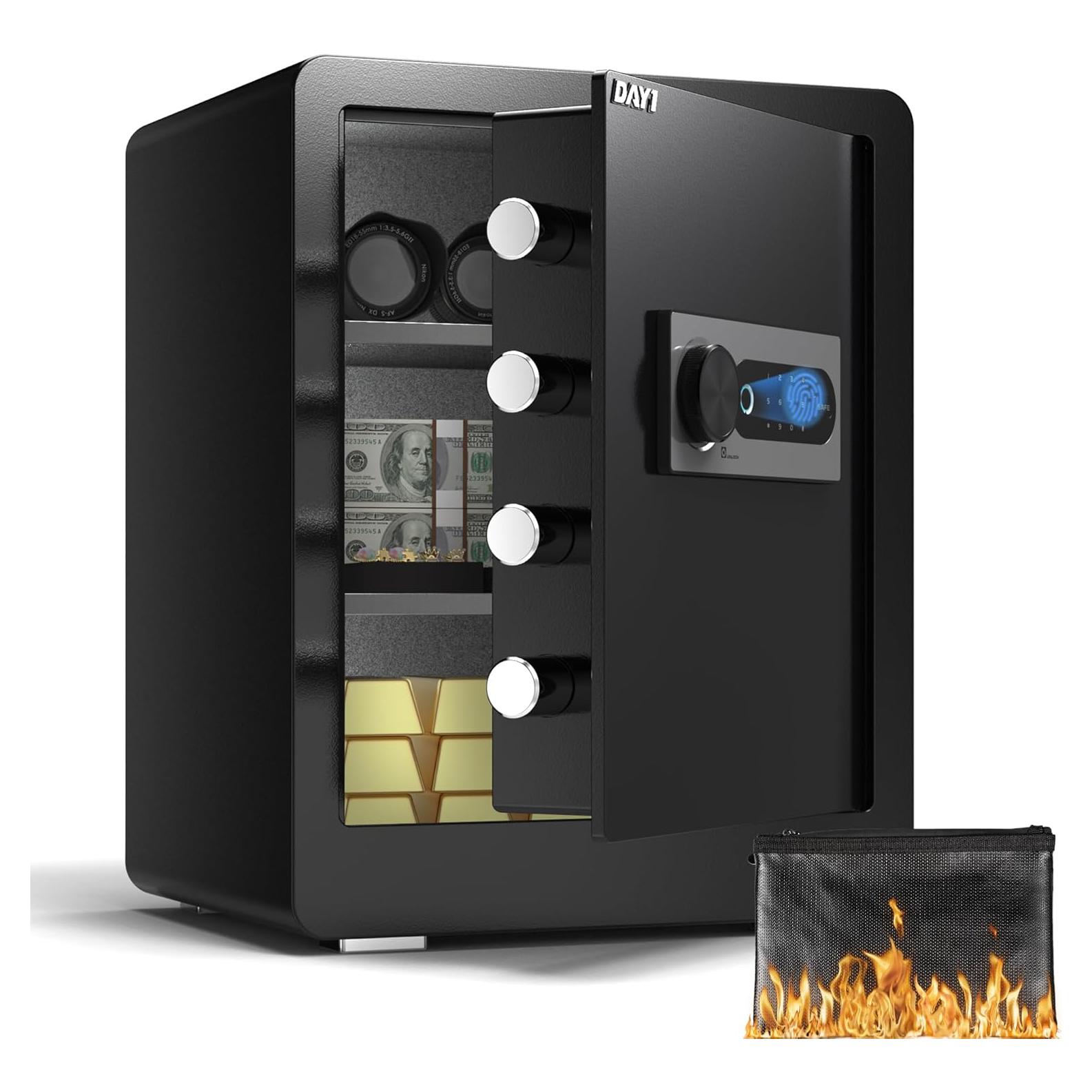 Caja Fuerte Biométrica DAYI DF-45 Plus 2 Pies Cúbicos con Alarma